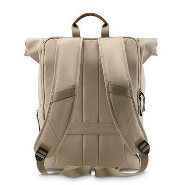 Hama Notebook-Rucksack Laptop Rucksack mit 16,2 Zoll Laptopfach und 12,9 Zoll Tabletfach, Rolltop, nachhaltige Materialien, bis 41 cm (16.2)