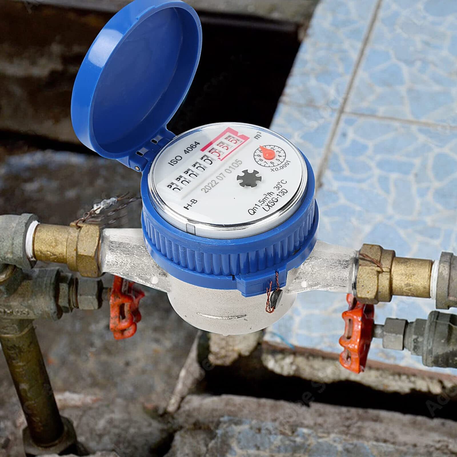 Youyijia Kaltwasserzähler WasserzäHler 1/2" Wasseruhr Garten Geeicht GartenwasserzäHler – Bild 2 von 5