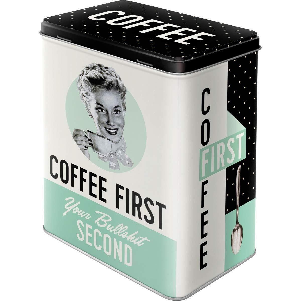 Blechdose Coffee First Nostalgic-Art Kaffeedose Vorratsdose -