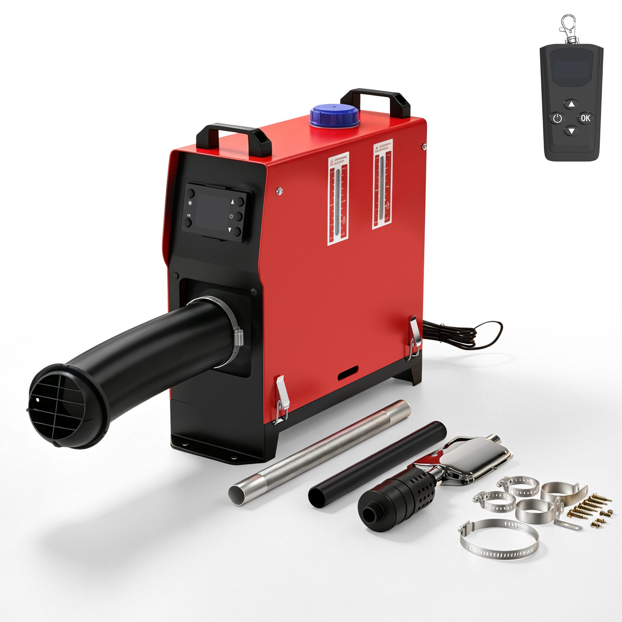 FIVMEN Heizstrahler Outdoor Diesel Heizgerät, Lufterhitzer mit LCD-Bedienfeld Normaltaste, Einteiliges Heizgerät mit hoher Heizleistung für …