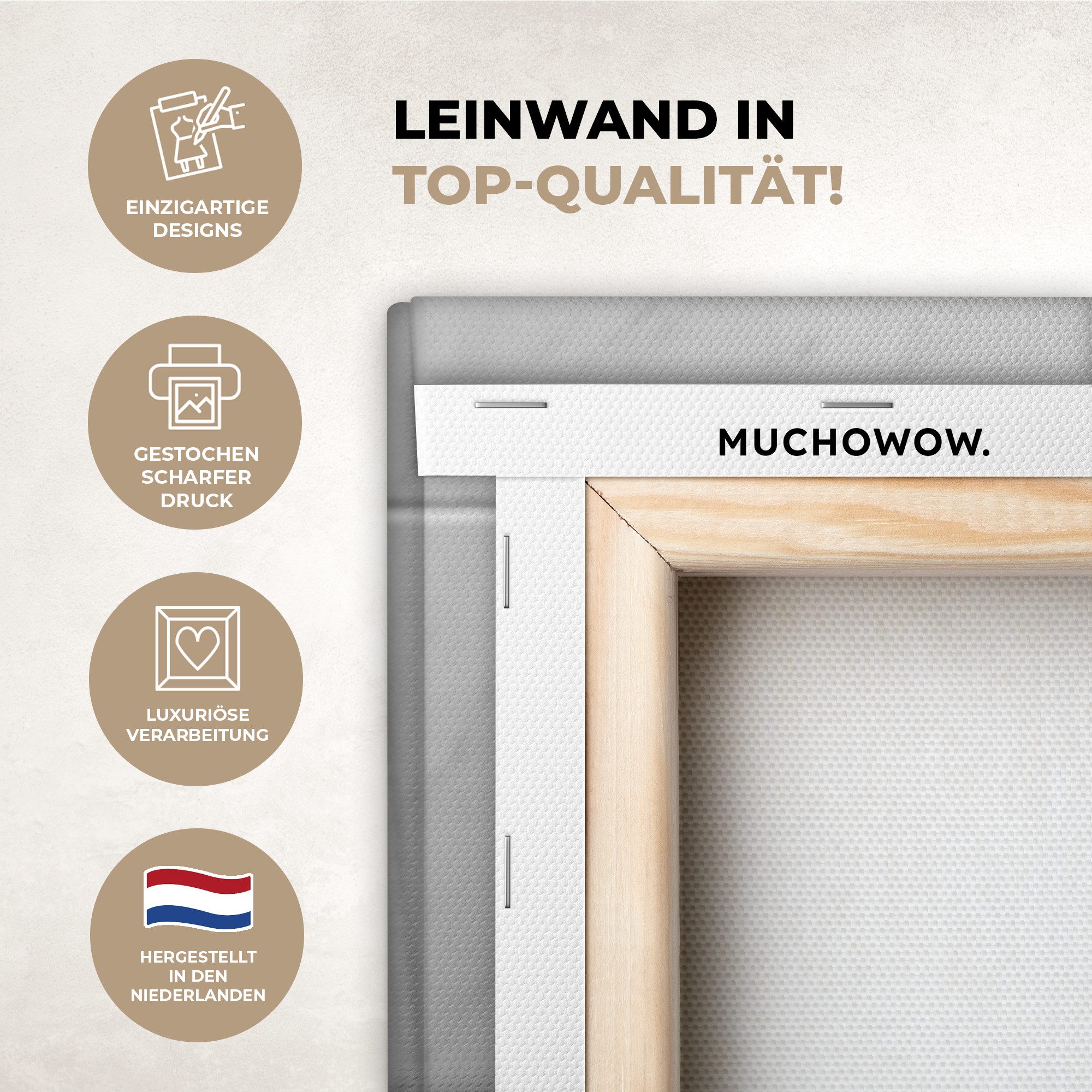 OneMillionCanvasses® Leinwandbild Toilette - Toilettensitz - Lustig - Toilette, Fotodruck (1 St), Badezimmer Deko, Bilder WC, Toilette Wanddeko 60x90 cm