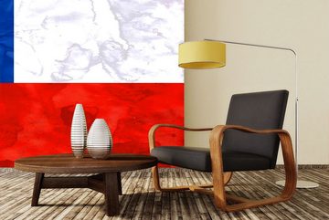 WandbilderXXL Fototapete Chile, glatt, Länderflaggen, Vliestapete, hochwertiger Digitaldruck, in verschiedenen Größen