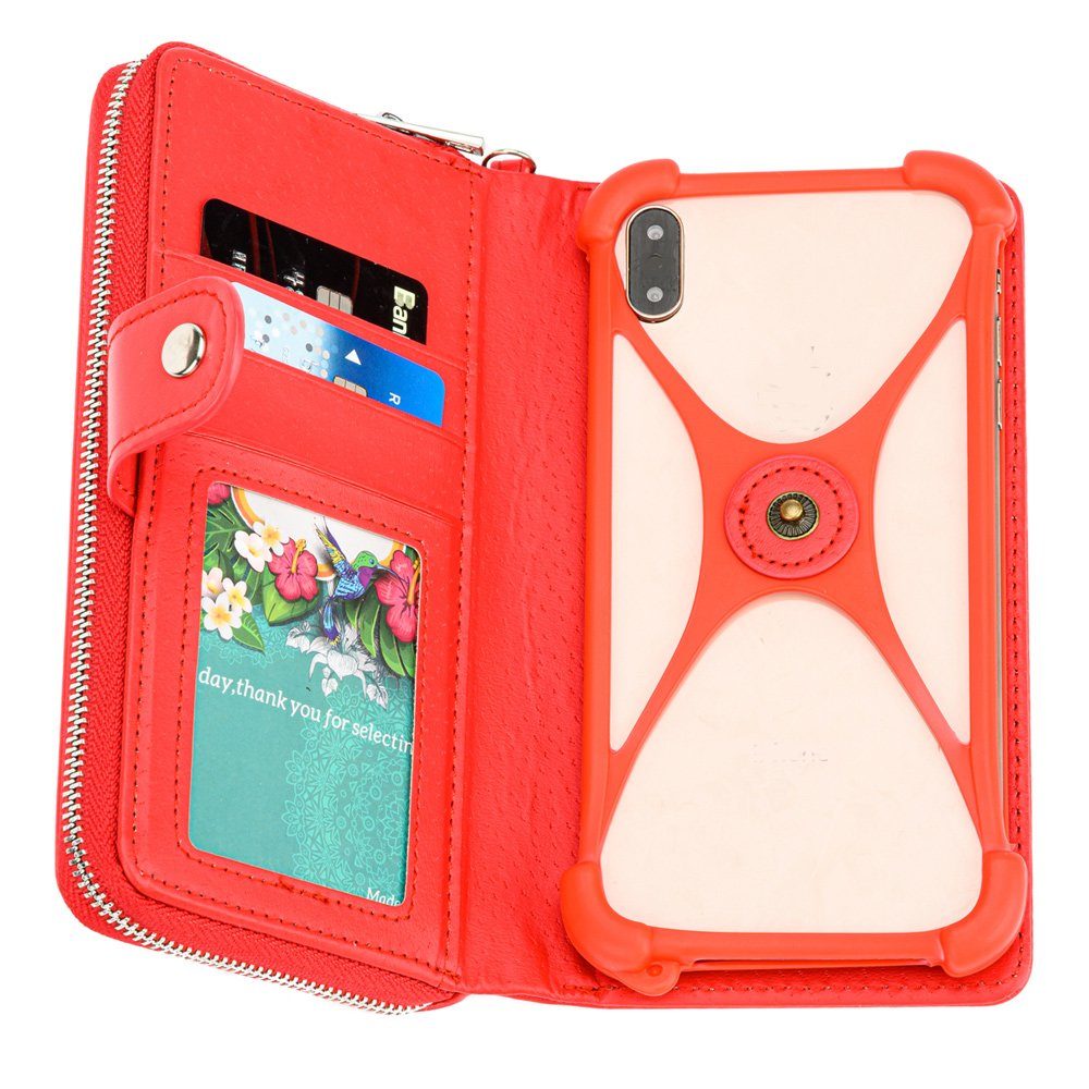 K-S-Trade Handyhülle für Hotwav Note 13 Max, 2in1 Schutzhülle Portemonnee Handyhülle mit Bumper Hülle Case – Bild 5 von 5