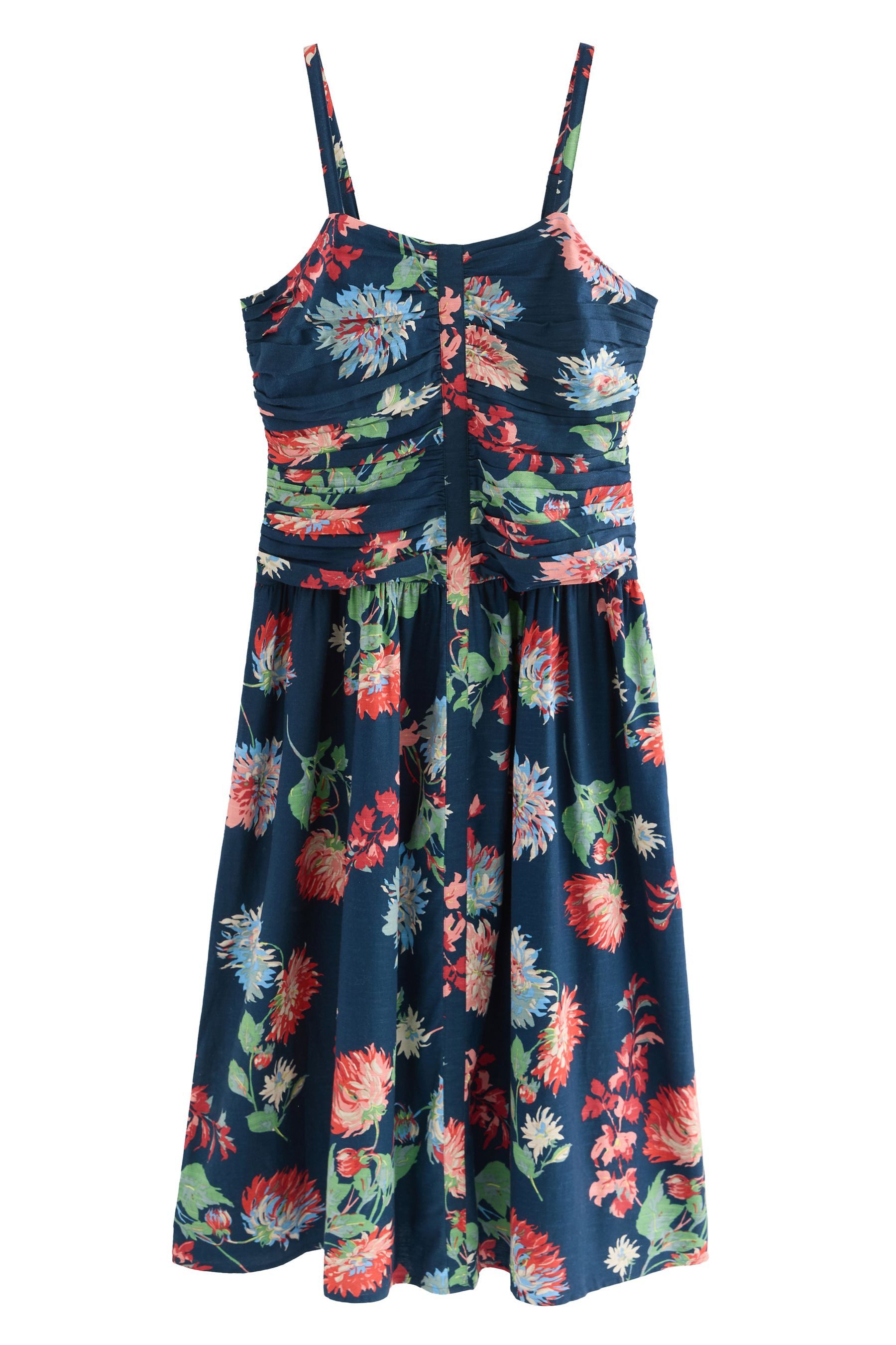 Next Midikleid Midikleid mit gerafften Trägern (1-tlg) günstig online kaufen