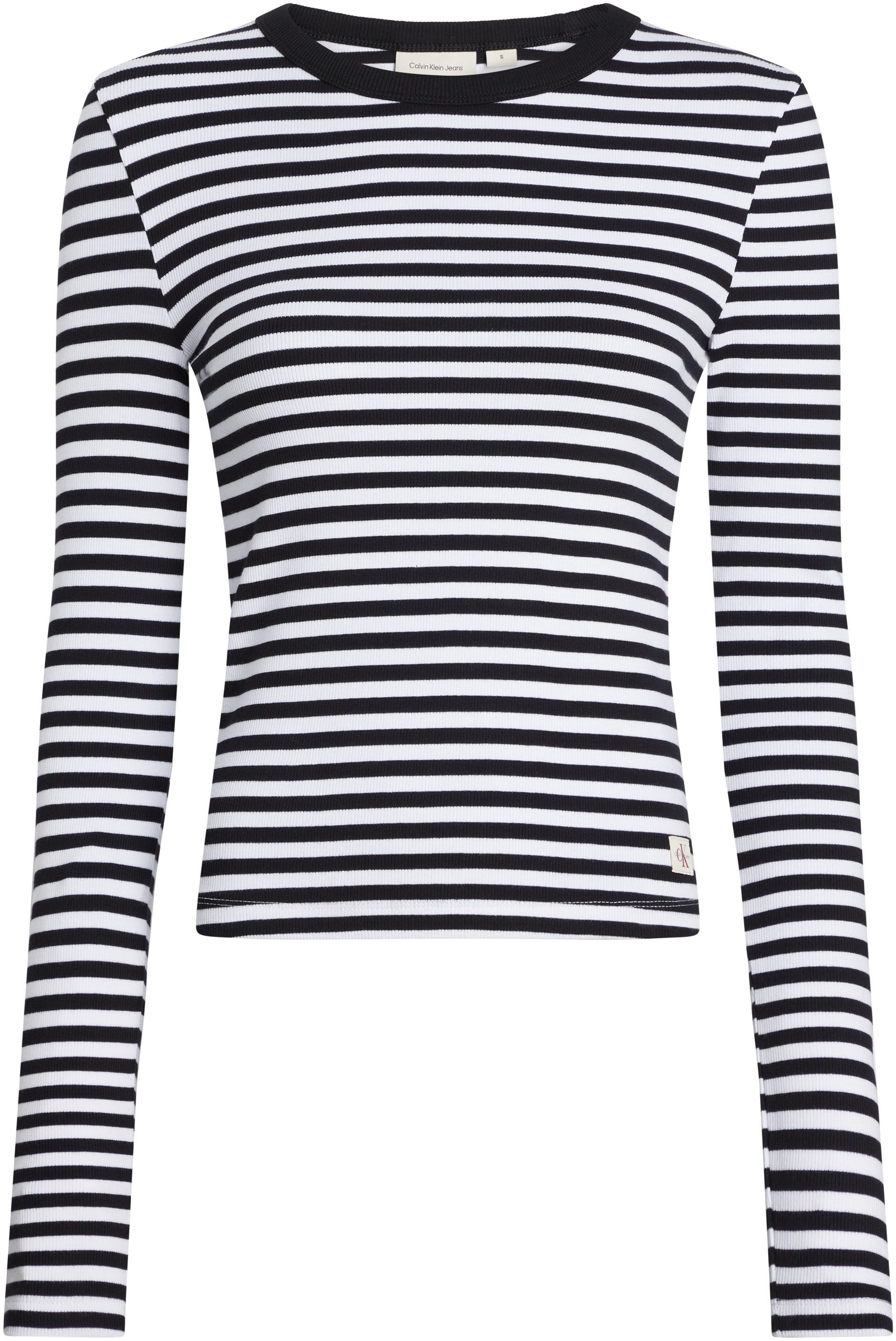 Calvin Klein Jeans Langarmshirt WOVEN LABEL günstig online kaufen