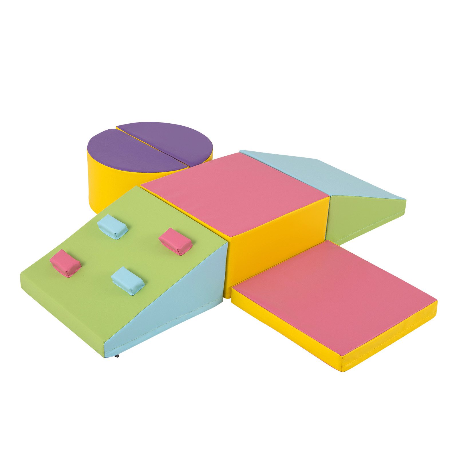 COSTWAY Spielbausteine, (6 St), Kinder Schamstoff Bausteine ab 1 Jahr