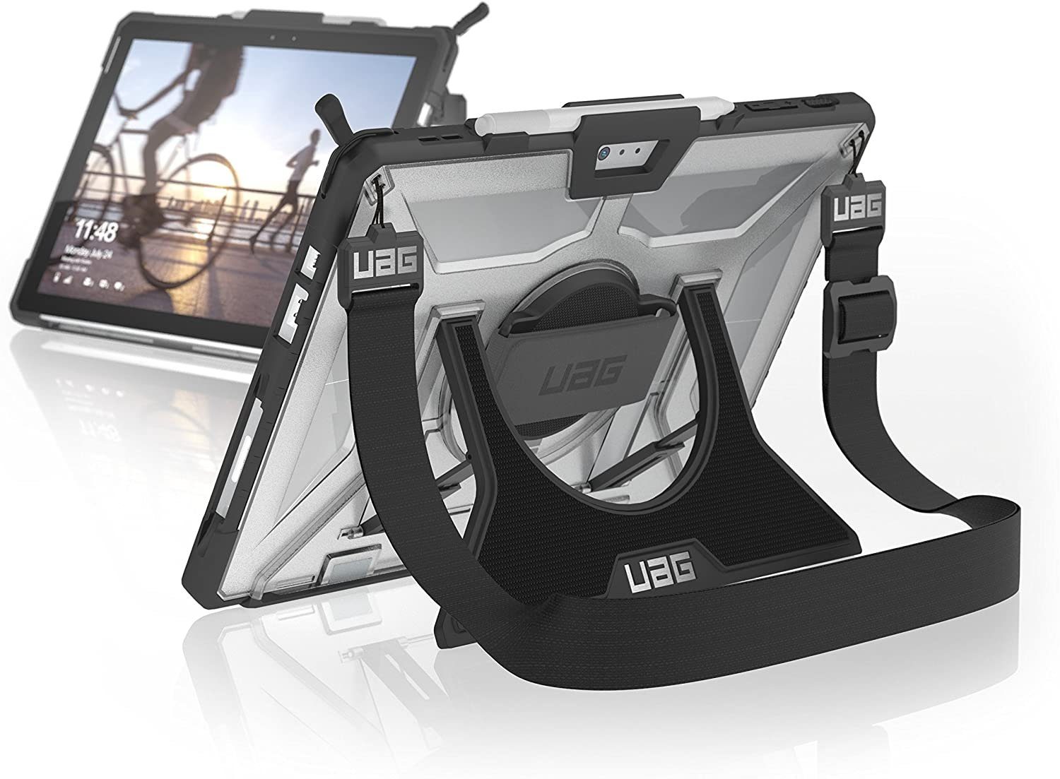 UAG Tablet-Hülle Plasma Case, "Designed for Micrsosoft" zertifiziert, Pen Halterung, Schultergurt