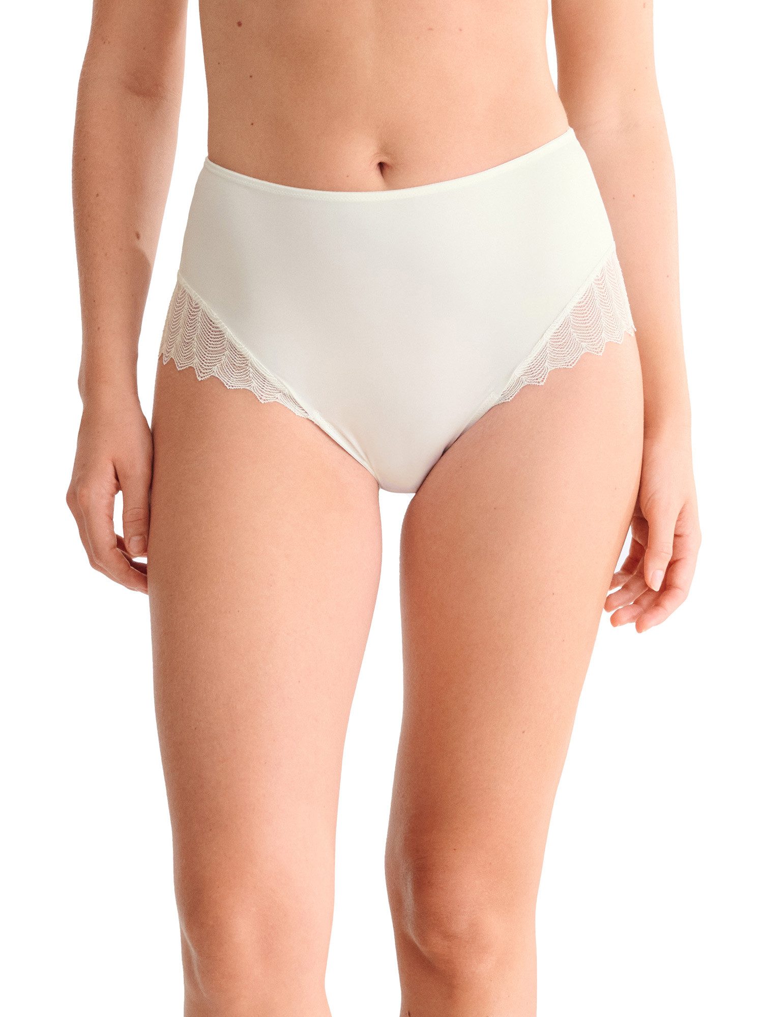 Lisca Taillenslip Hoher Slip Stella (Stück, 1-St) transparenter Spitzeneinsatz am Bein, schmaler Gummibund