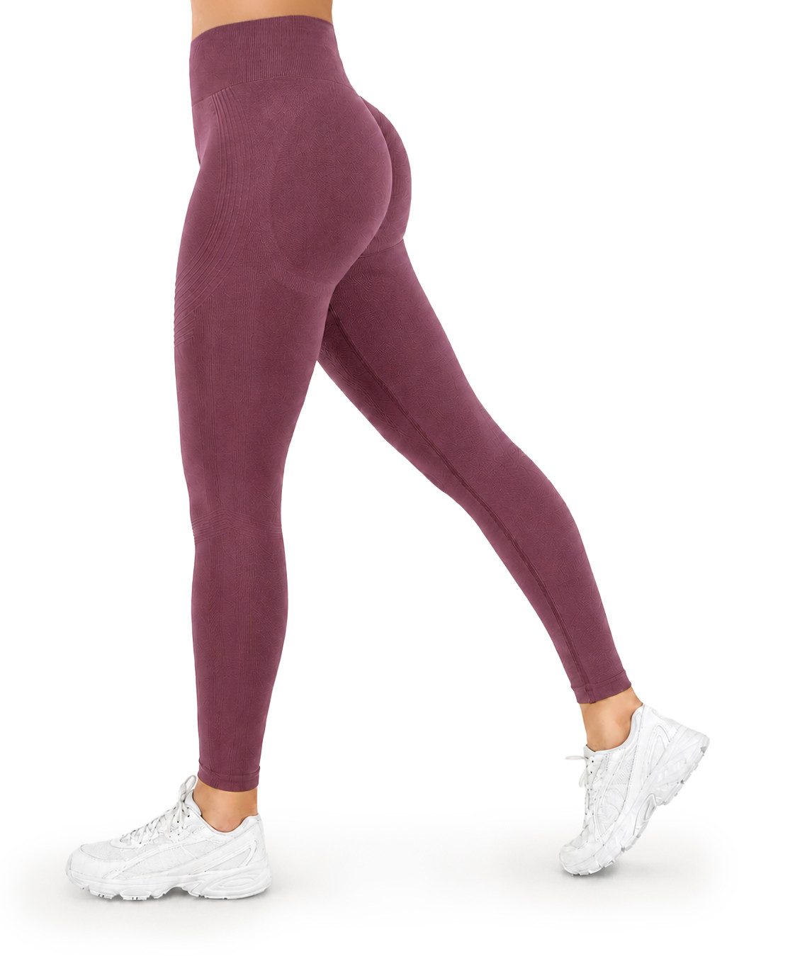 Smilodox Leggings Vonda, Scrunch Sporthose Damen, Shaped Fit, Seamless, Gym & Yoga V-Shape Bund, Seamless, Booty Shape, Push Effect, Squatproof