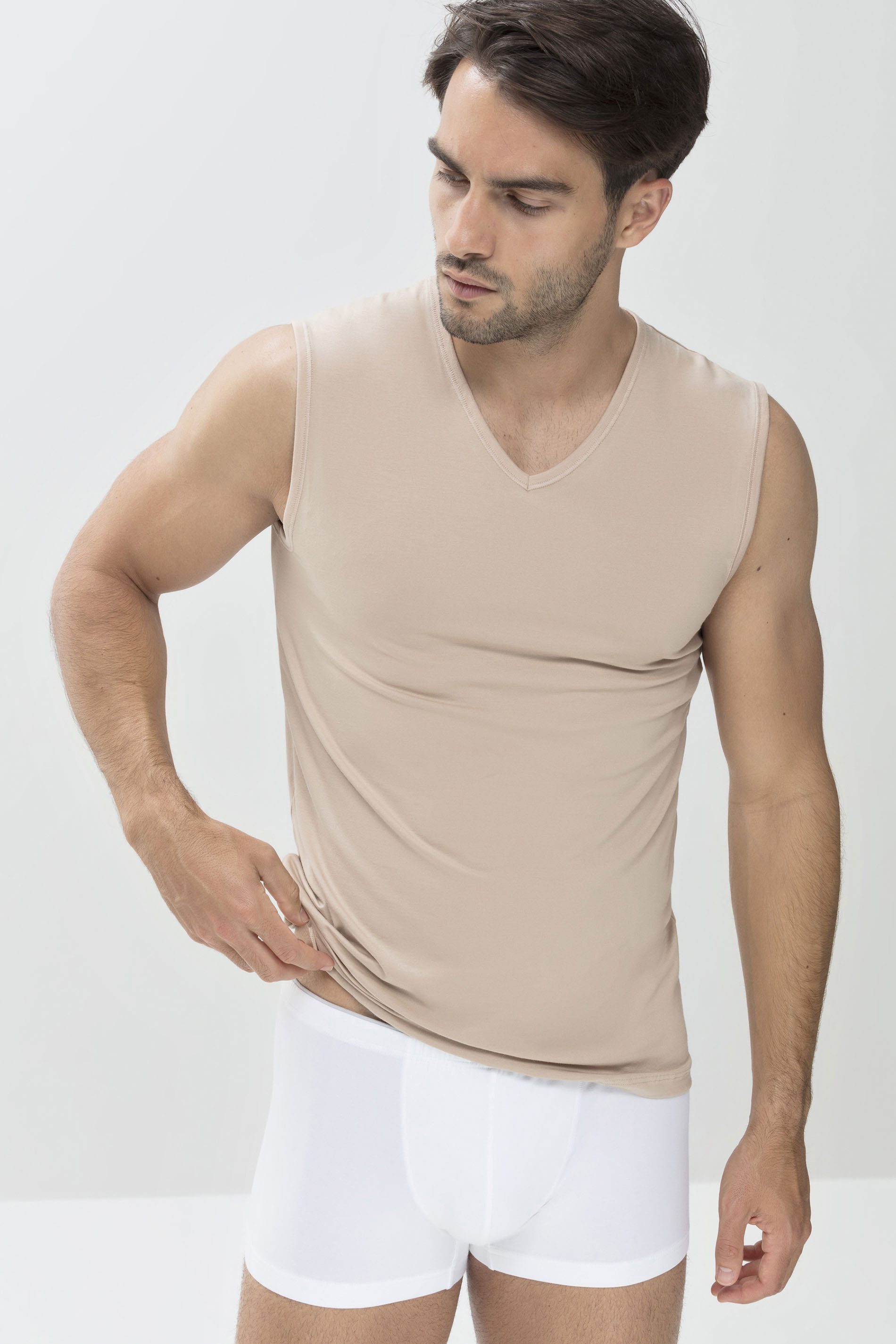 Mey Unterziehshirt Mey Herren Tank Top Serie Dry Cotton Uni (1-St) Baumwoll-Mix, breite Träger, atmungsaktiv, Single Jersey
