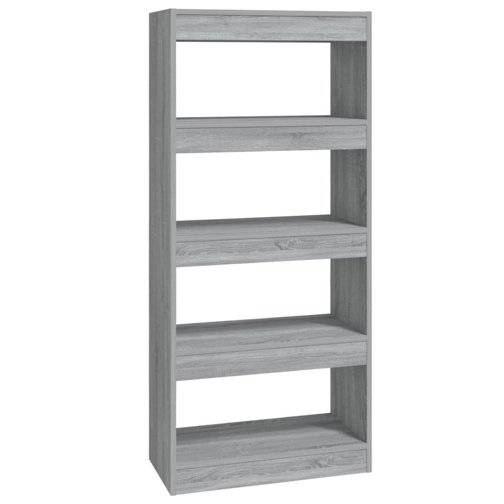 vidaXL Bücherregal Bücherregal/Raumteiler Grau Sonoma 60x30x135 günstig online kaufen
