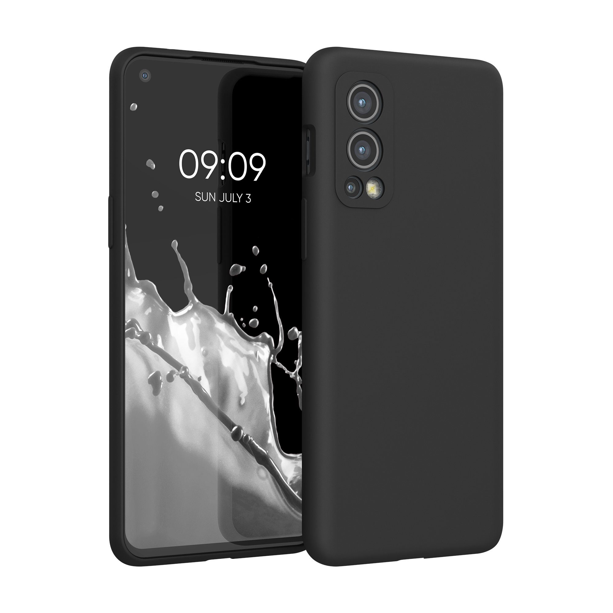 kwmobile Handyhülle Handyhülle für OnePlus Nord 2 5G Hülle, Weiches Handy Silikon Case - Schutzhülle Cover