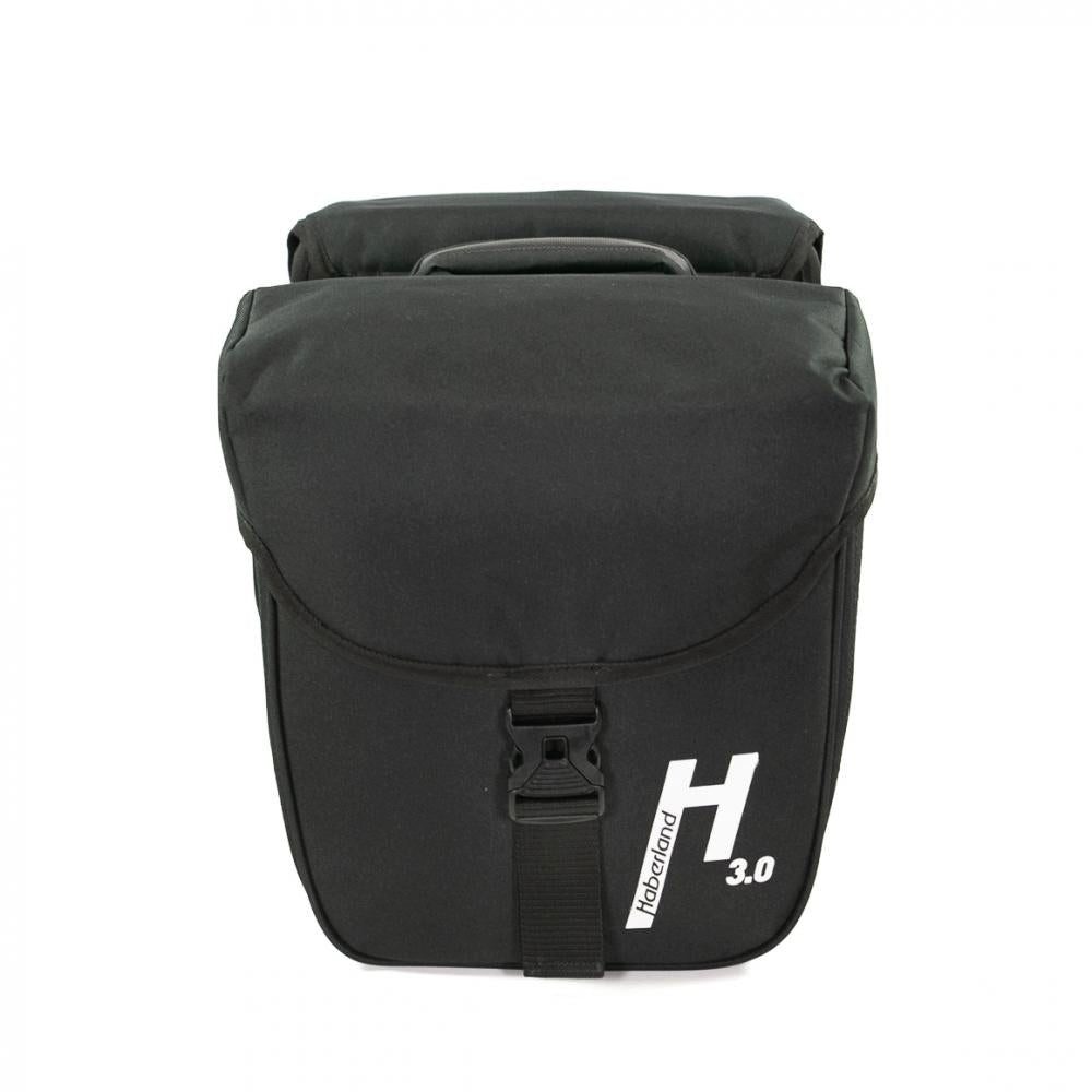 Haberland Fahrradtasche Haberland Doppeltasche 18l Basic S 3.0 MIK schwarz - praktische Gepäck