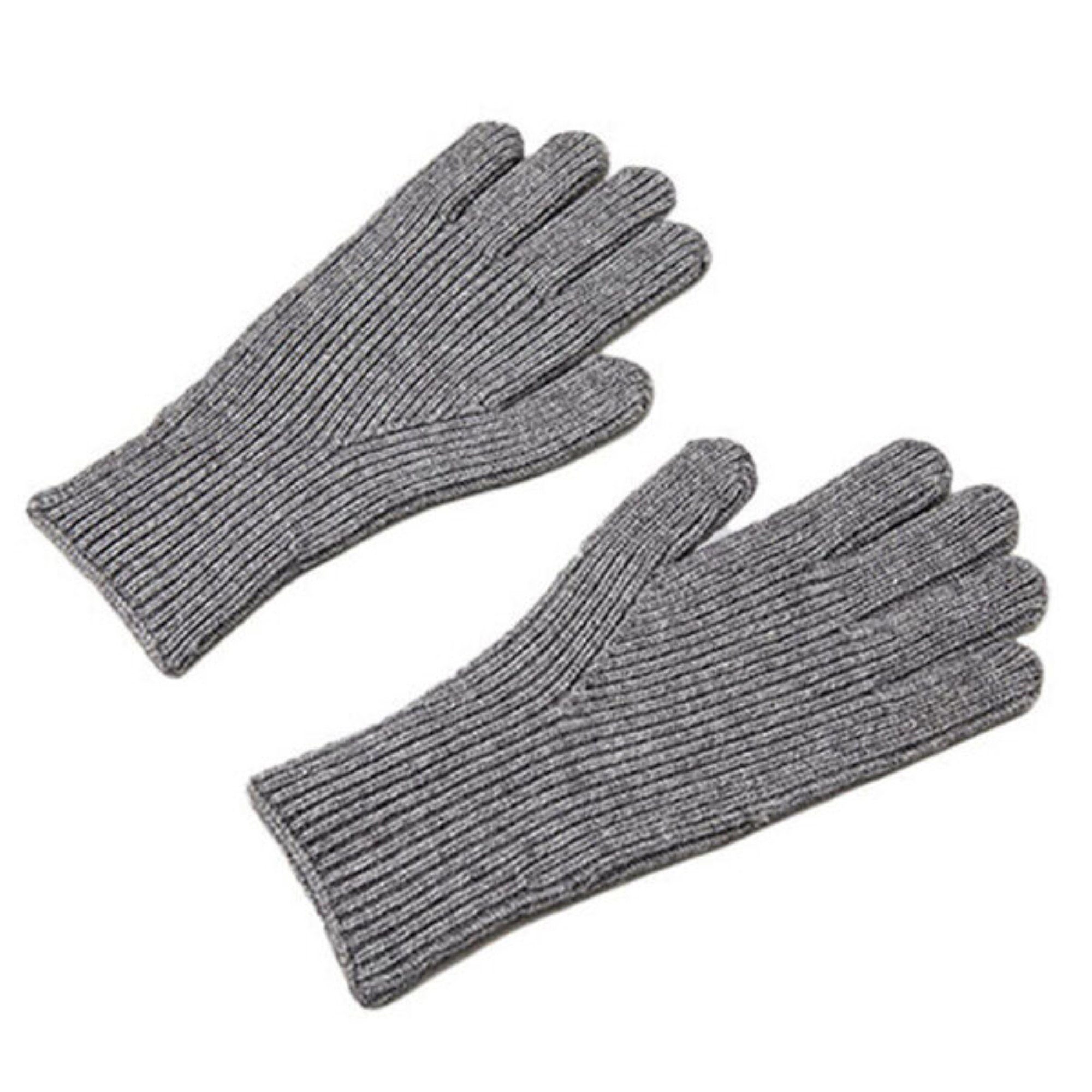 COFI 1453 Fäustlinge Geflochtene Telefonhandschuhe mit Aussparungen für die Finger