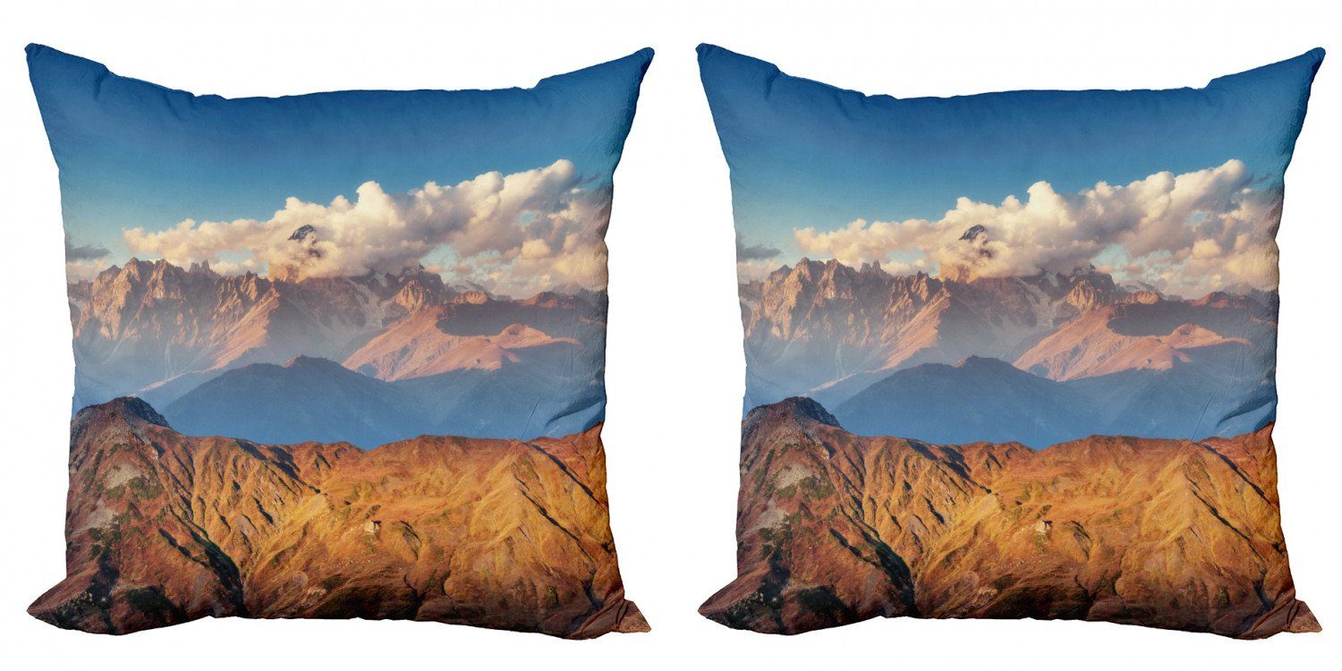 Kissenbezüge Modern Accent Doppelseitiger Digitaldruck, Abakuhaus (2 Stück), Landschaft Europäische Gebirge