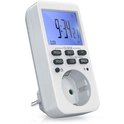 BEARWARE Zeitschaltuhr, digital, 1-St., programmierbar, LCD Display, Steckdosen Timer, max. 3680W