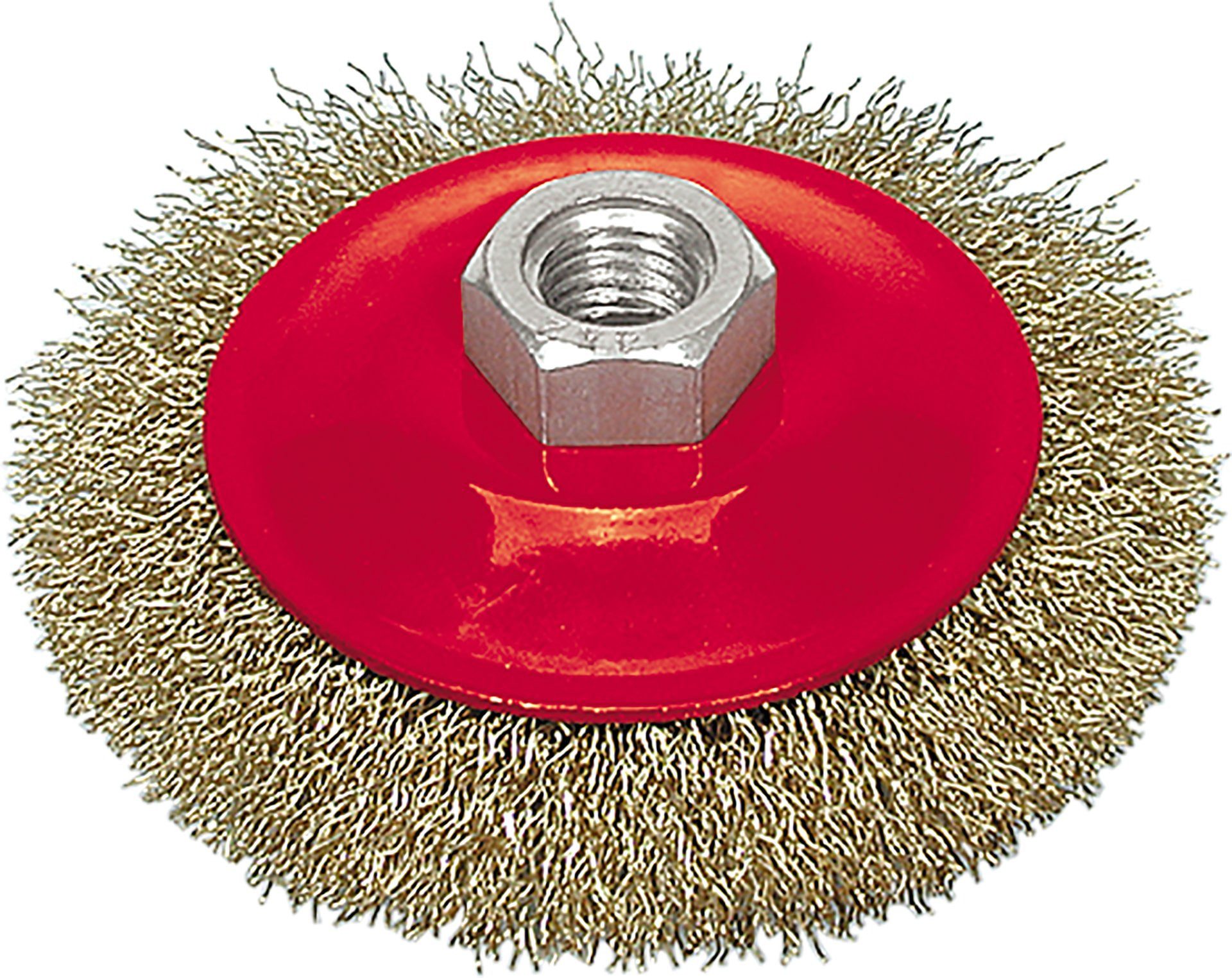 TRIZERATOP Drahtbürste Topfbürste 115 mm, gewellter Draht, für Elektrowerkzeuge, (Topfbürste 115 mm, gewellter Draht)
