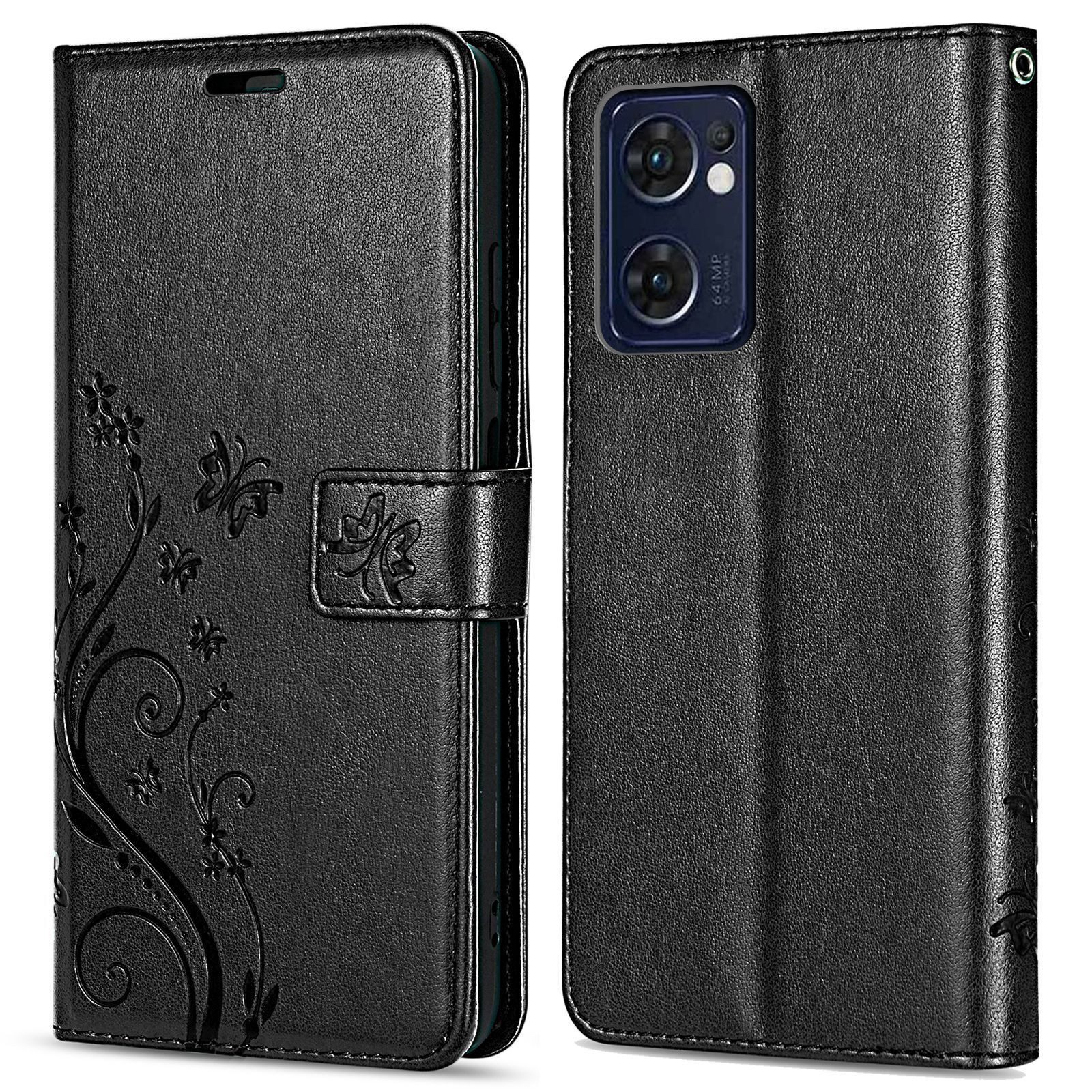 betterfon Handyhülle Handytasche für Oppo Find X5 Lite Klapphülle Klapphülle, Bookstyle-Hülle: Magnetverschluss 3 Kartenfächer & Standfunktion