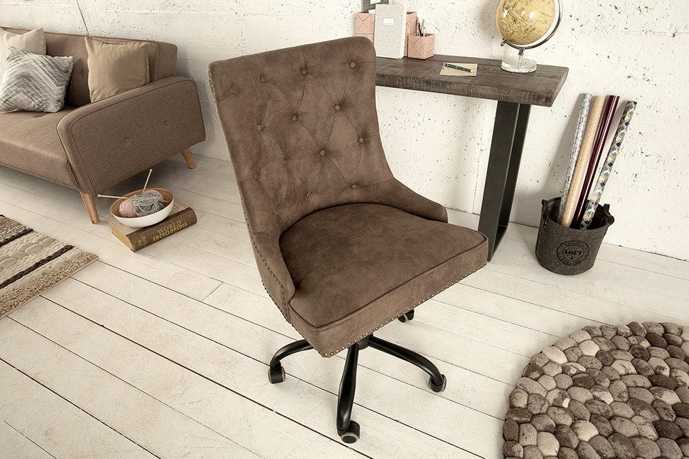 riess-ambiente Drehstuhl VICTORIAN VARIANTENWAHL, Büro · Microfaser · höhenverstellbar · Laufrollen · Home Office