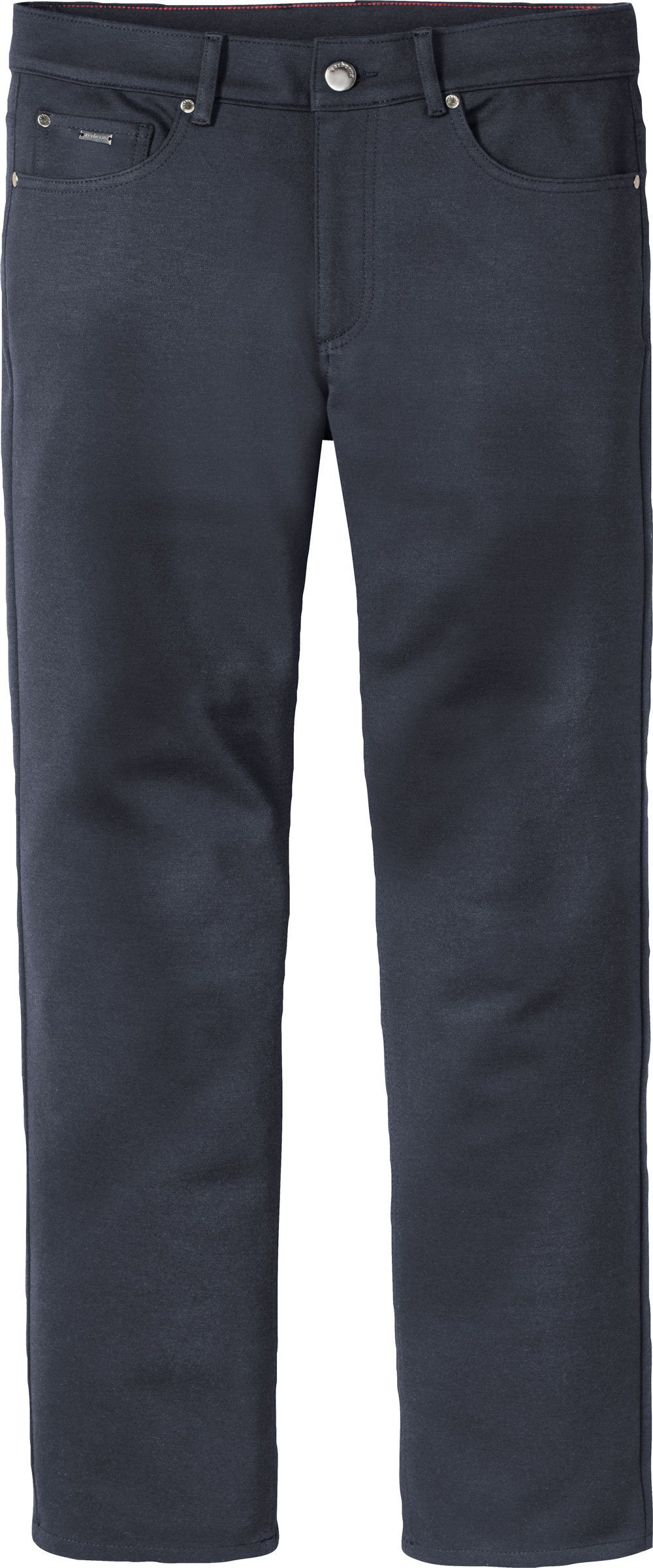 Zerberus Jerseyhose perfekte im 5-Pocket-Stil Passform, melange lässigen marine