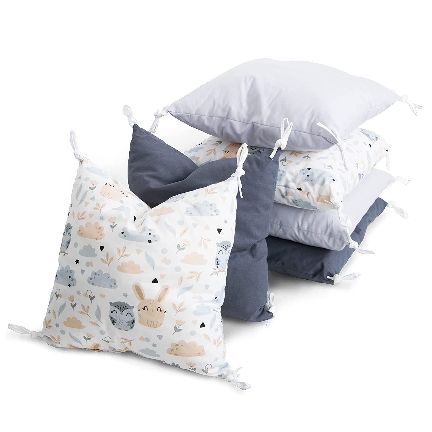 Amilian Bettnestchen 210 cm (6 Polster ca. 35 x 35 cm) Bettumrandung - Umra günstig online kaufen