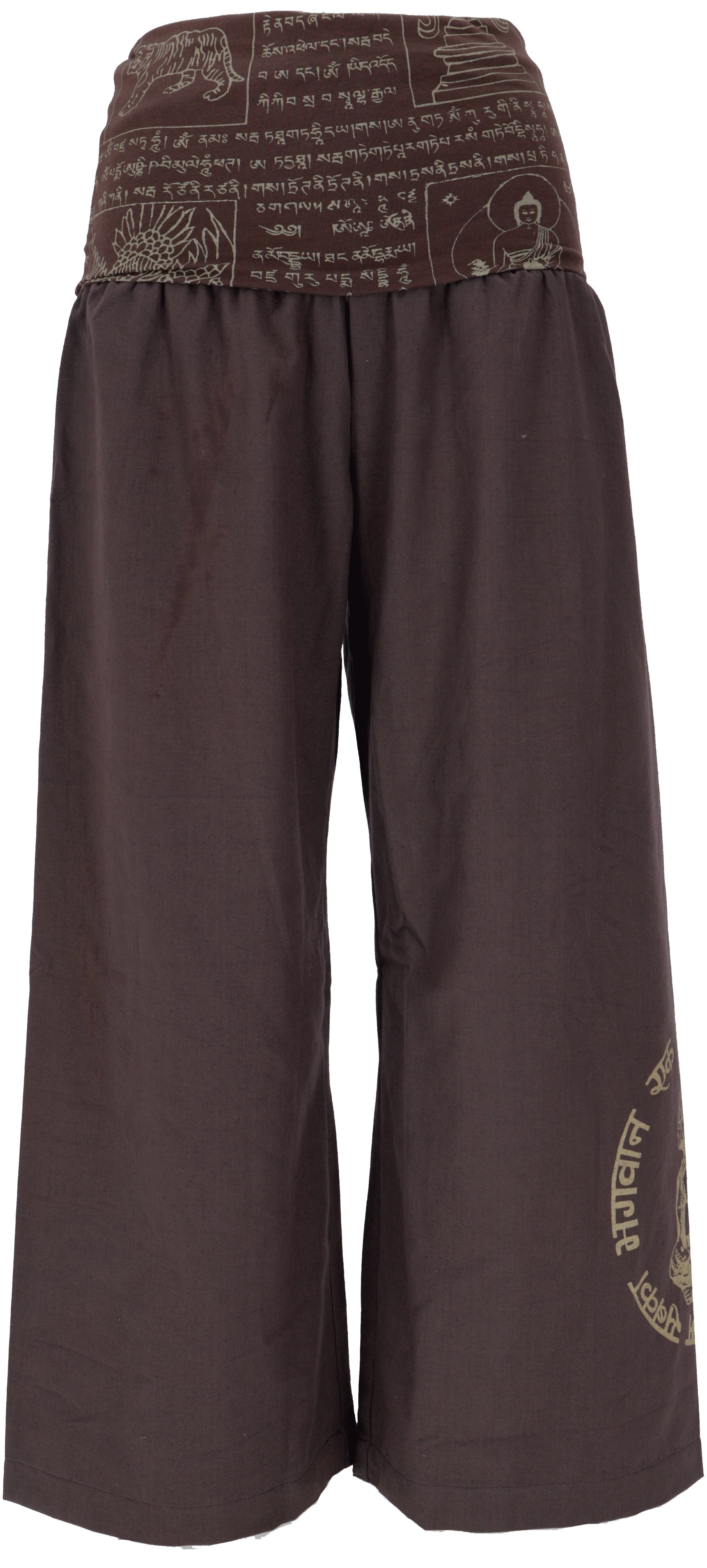 Guru-Shop Relaxhose Weite Marlenehose, Buddha Wellnesshose,.. alternative Bekleidung