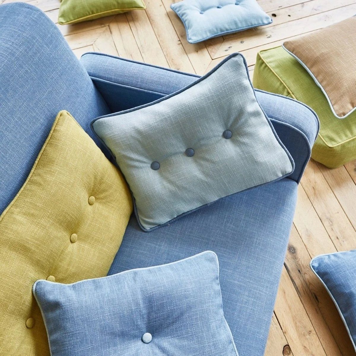 Stofferia Stoff Polsterstoff Leinenoptik Helsinki Granite, Breite 137 cm, Meterware