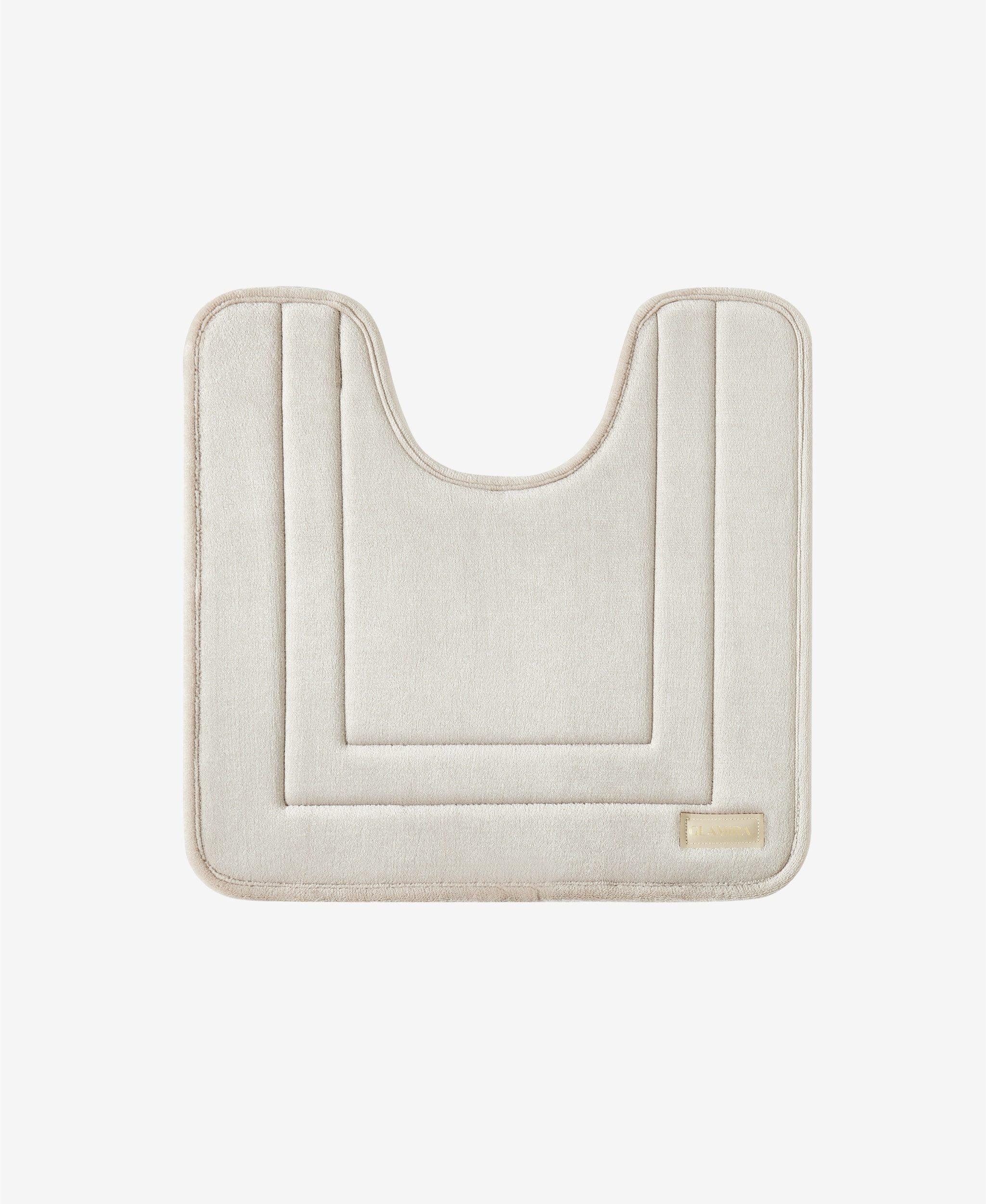 GLAMIRA Badematte Memory-Foam-Badematte, Höhe 12 mm, Memory Schaum, 100% Polyester, Face: 280 GSM Flannel, Middle: 1.2 cm - 45D Memory Foam, Back: 3D Mesh, rechteckig, 2-tlg. Badematte, Memory Schaum