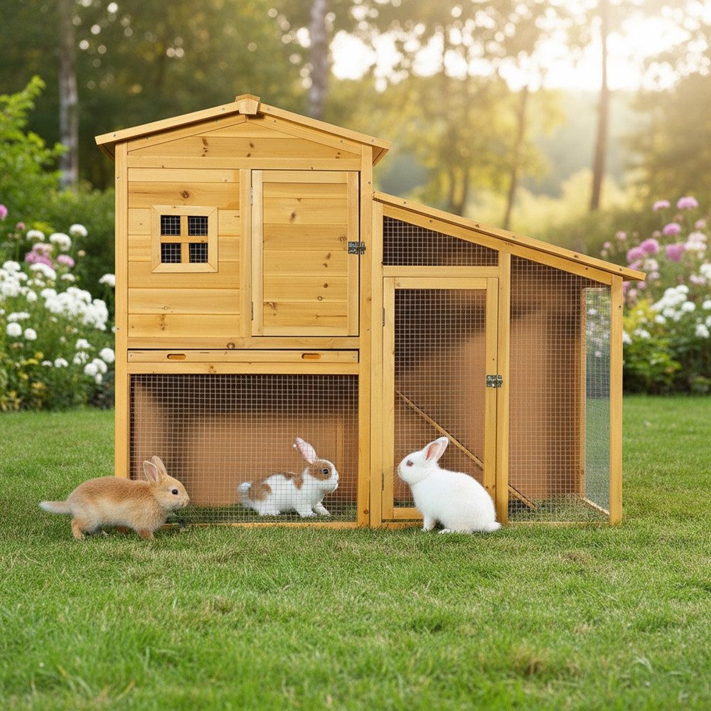 Mucola Kleintierkäfig Hasenstall Kaninchenstall Kaninchen Stall Kleintierstall HasenkäfigXXL