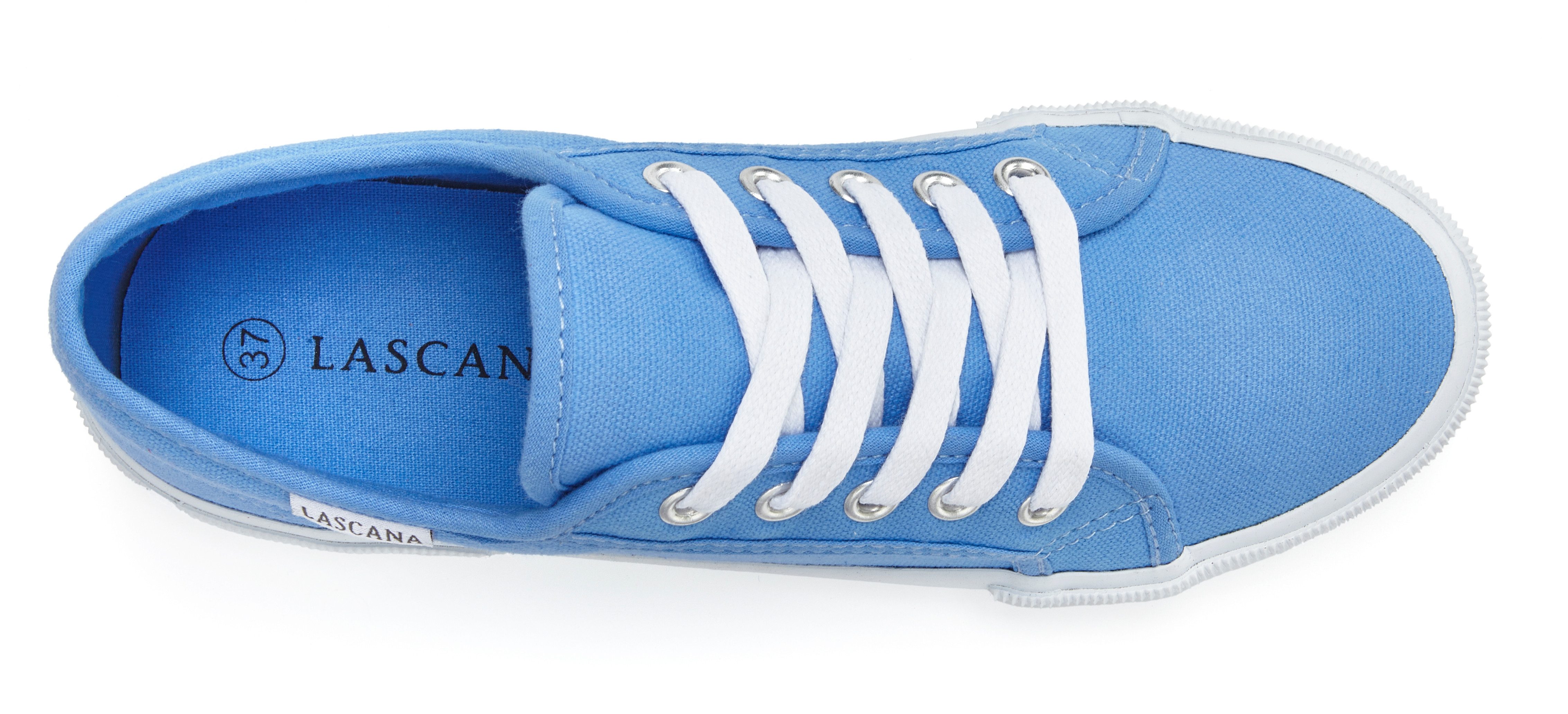 LASCANA Sneaker aus Textil, Schnürhalbschuh, Freizeitschuh, Turnschuh