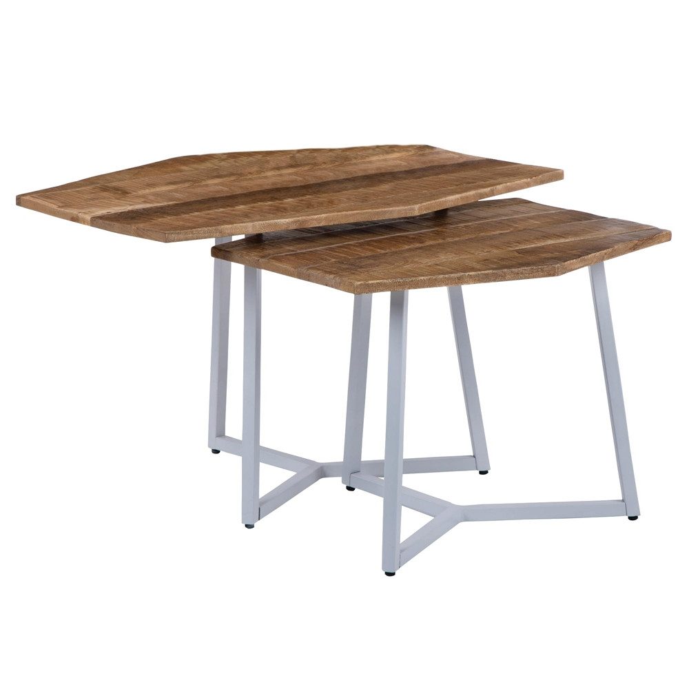 WOMO-DESIGN Beistelltisch Wohnzimmertisch aus Massivholz im günstig online kaufen