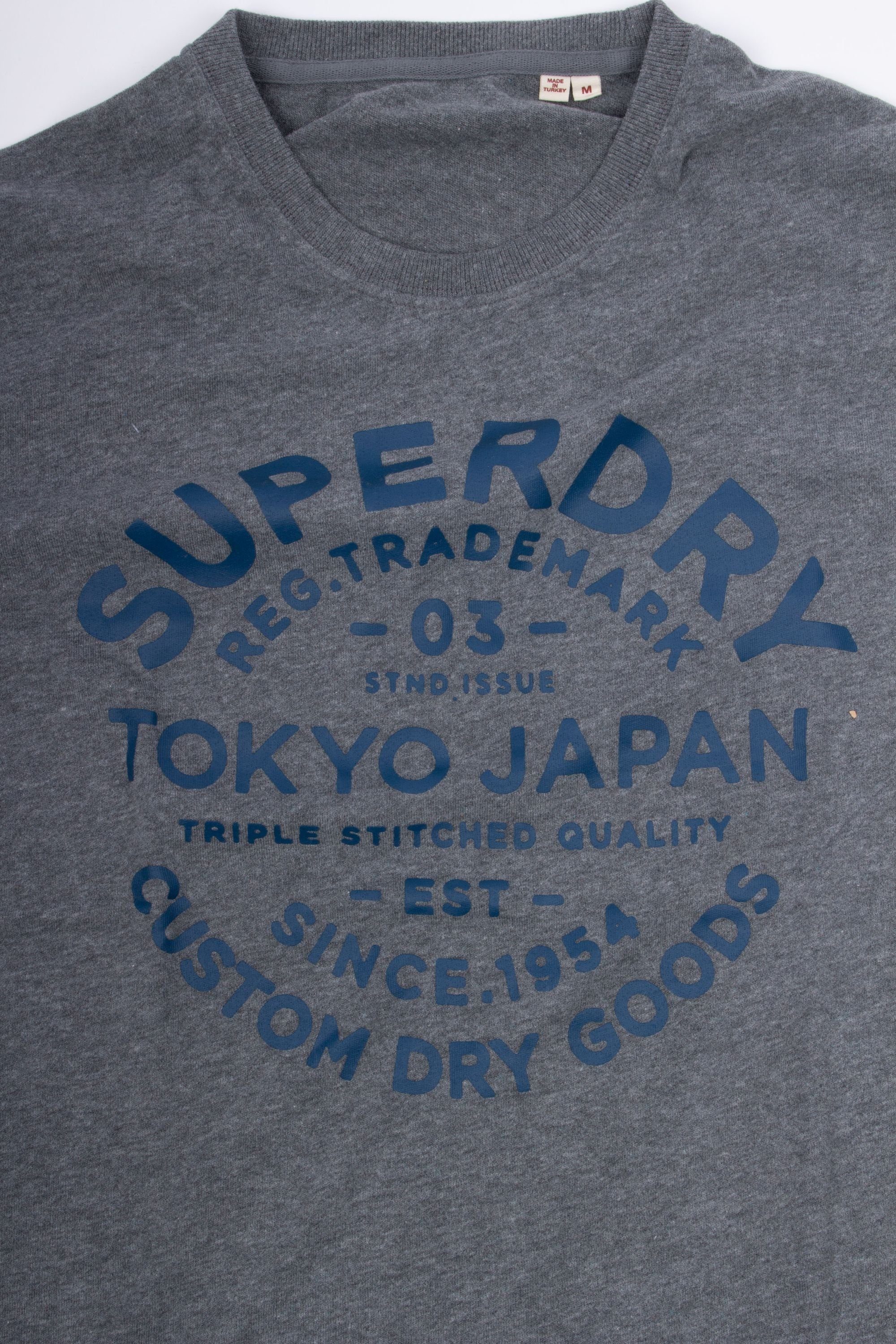 Superdry Langarmshirt Superdry Herren Longsleeve Superdry CUSTOM DRY GOOD