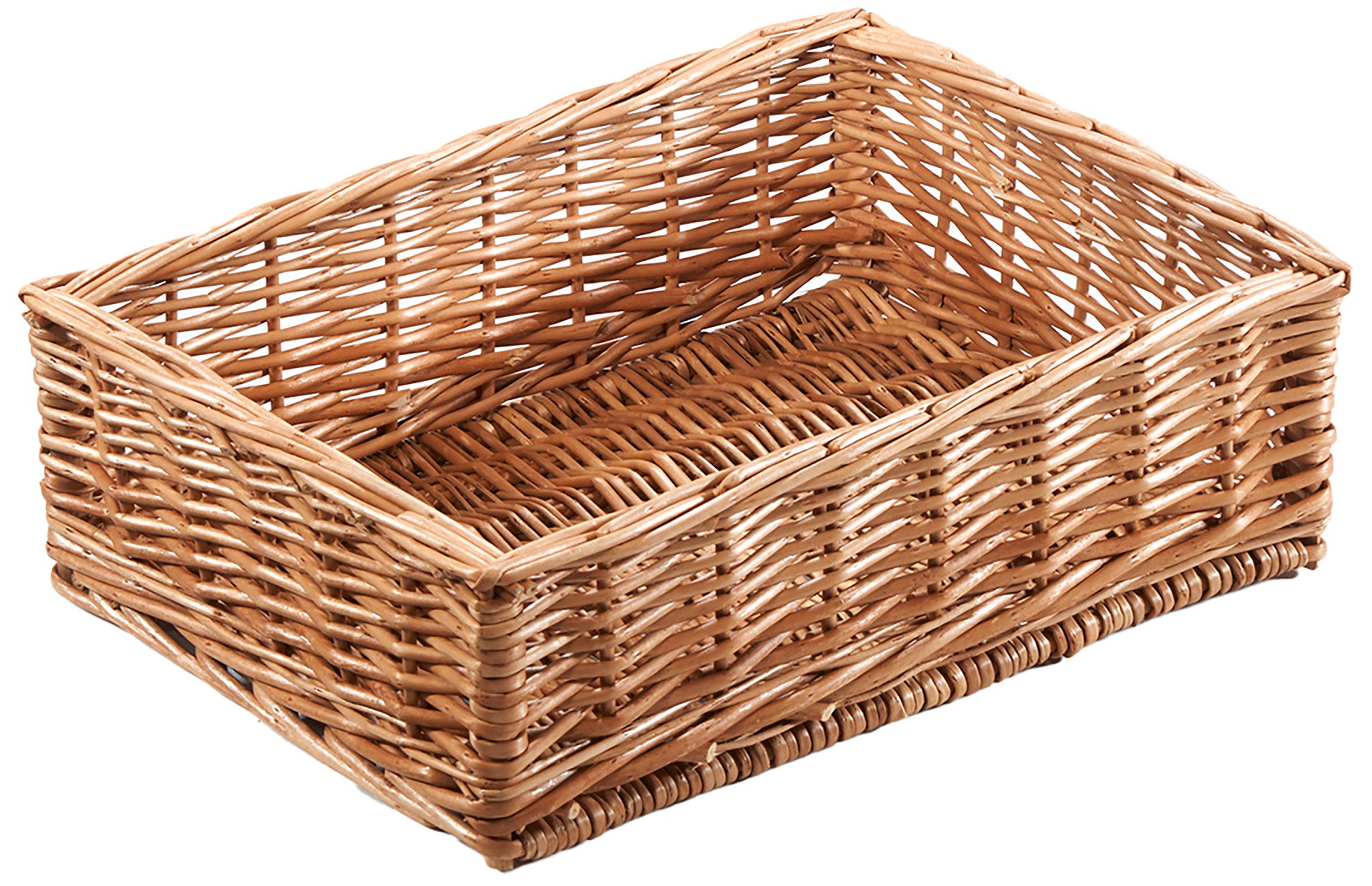 Kobolo Aufbewahrungskorb Regalkorb Korb Box aus Weide Nina - 40x30xx13 cm ( günstig online kaufen