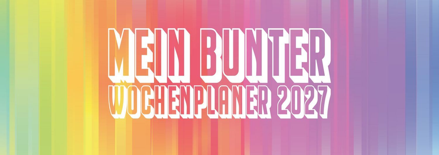 Tischkalender Mein bunter Wochenplaner Tischquerplaner 2027