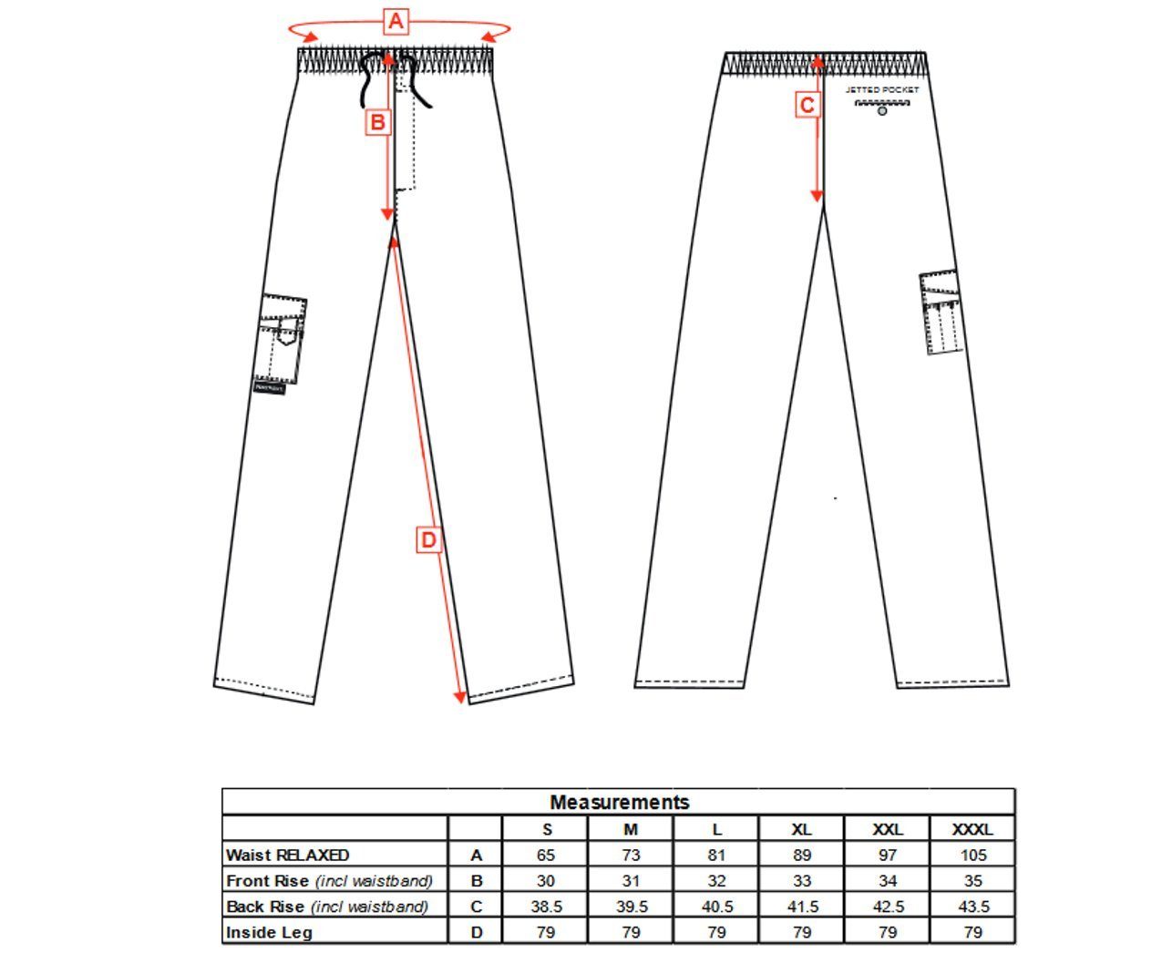 Portwest Arbeitshose Kochhose Chester Blaues Karo Arbeitshose 100 % Baumwolle