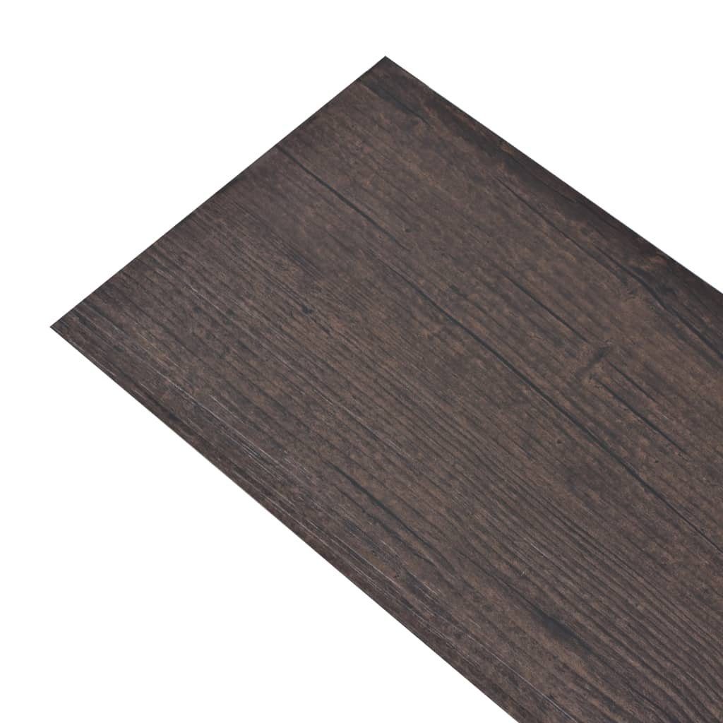 Teppichboden PVC-Fliesen Selbstklebend 5,02 m² 2 mm Dunkelbraun, vidaXL