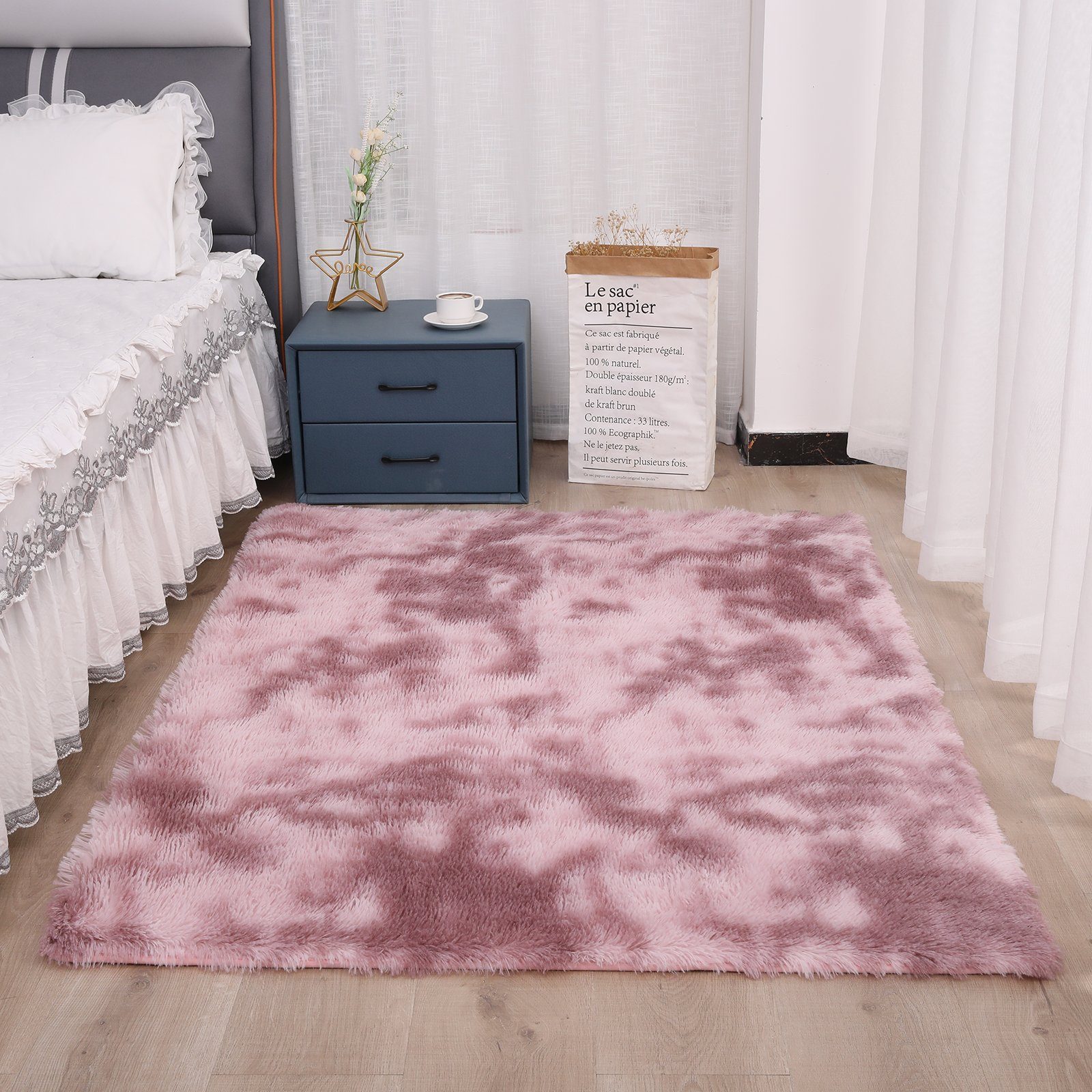 Sunicol Hochflor-Teppich Shaggy Plüsch Teppich für günstig online kaufen