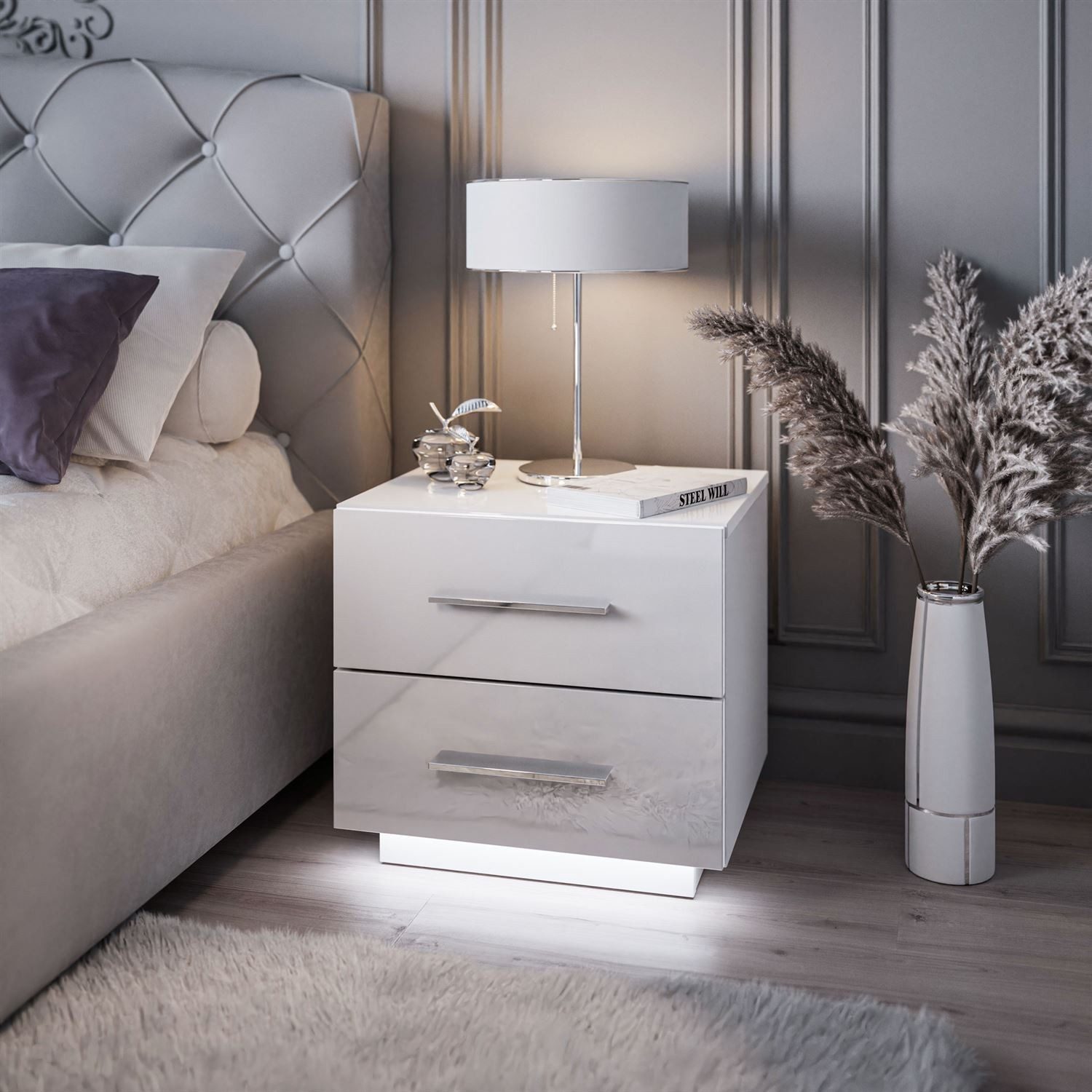Lookway Nachttisch LINA LUX Hochglanz und günstig online kaufen