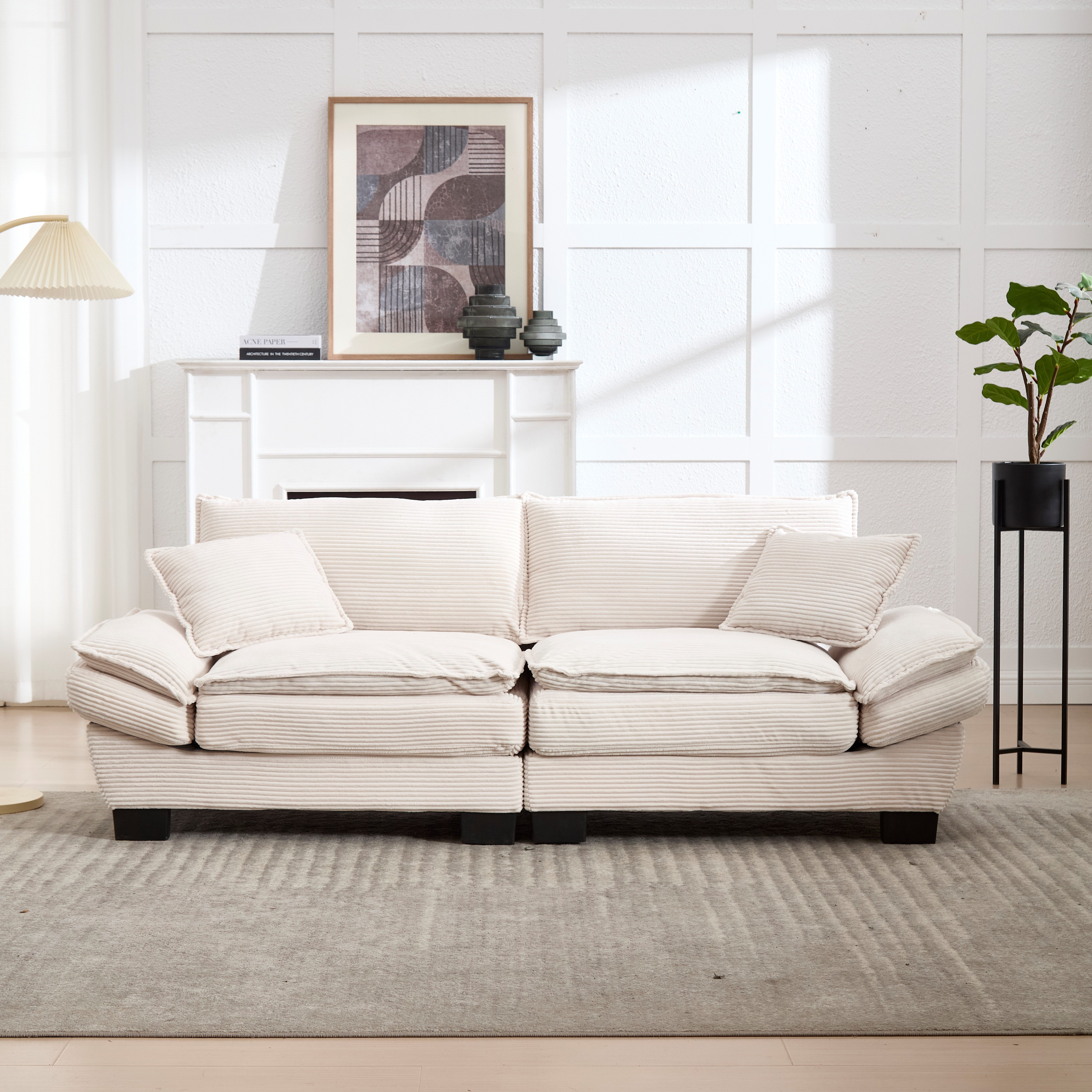 TavilaEcon Loungesofa Modernes Doppelsofa aus luxuriösem Samt mit elegantem günstig online kaufen