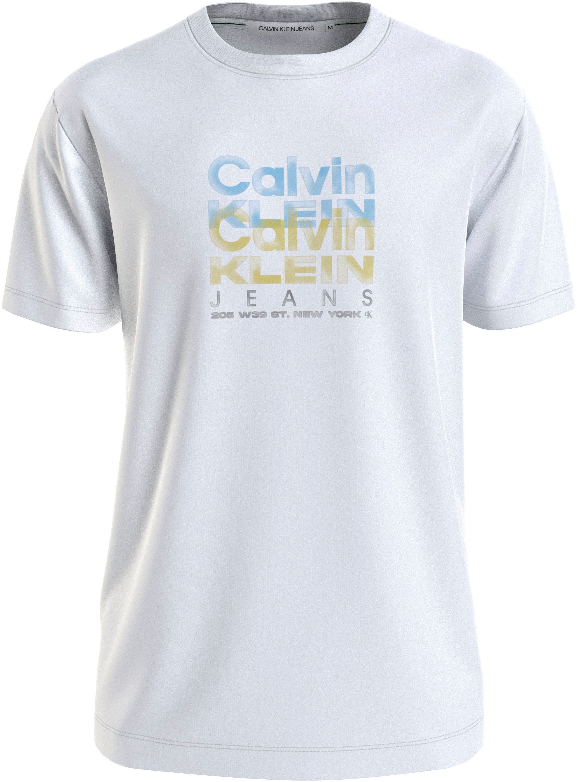Calvin Klein T-SHIRT T-Shirt LOGO White REPEAT Bright Jeans