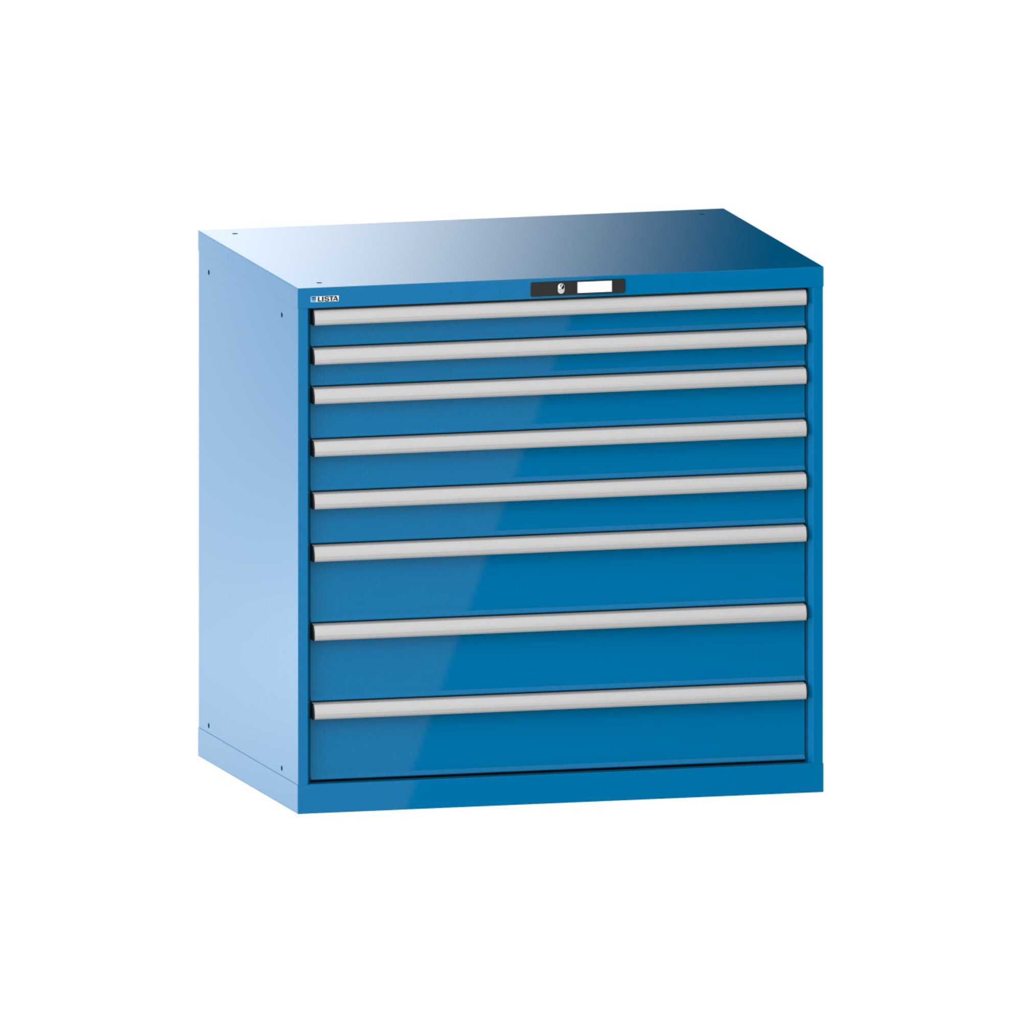 LISTA Werkzeugschrank Lista Schubladenschrank 54x36E (BxTxH) 1023x725x1000mm KEY Lock R5012