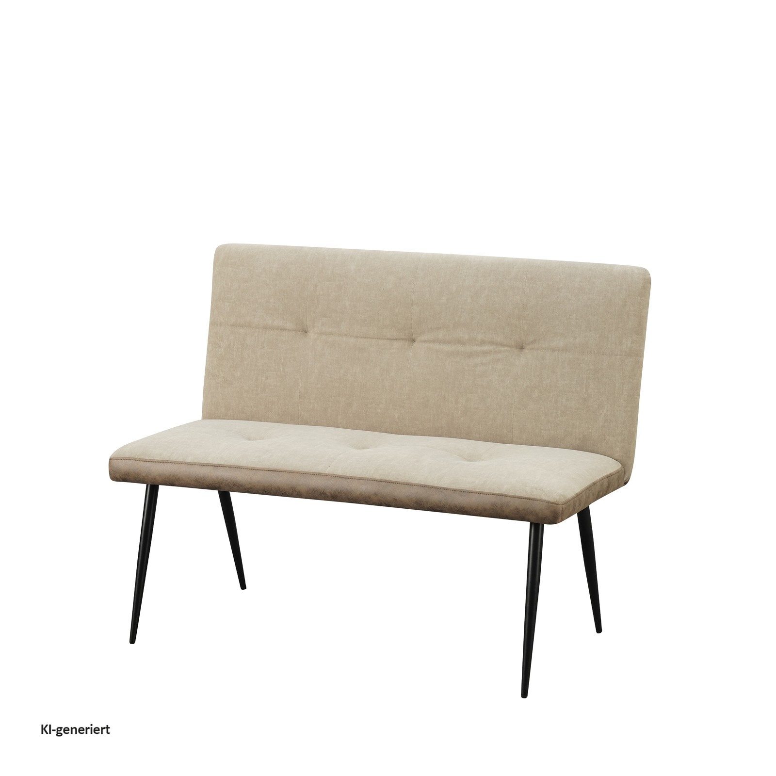 HTI-Living Polsterbank 2-Sitzer Bank Antikbraun/Taupe Joschka (Stück, 1-St., 1 Sitzbank), Küchenbank Sitzbank