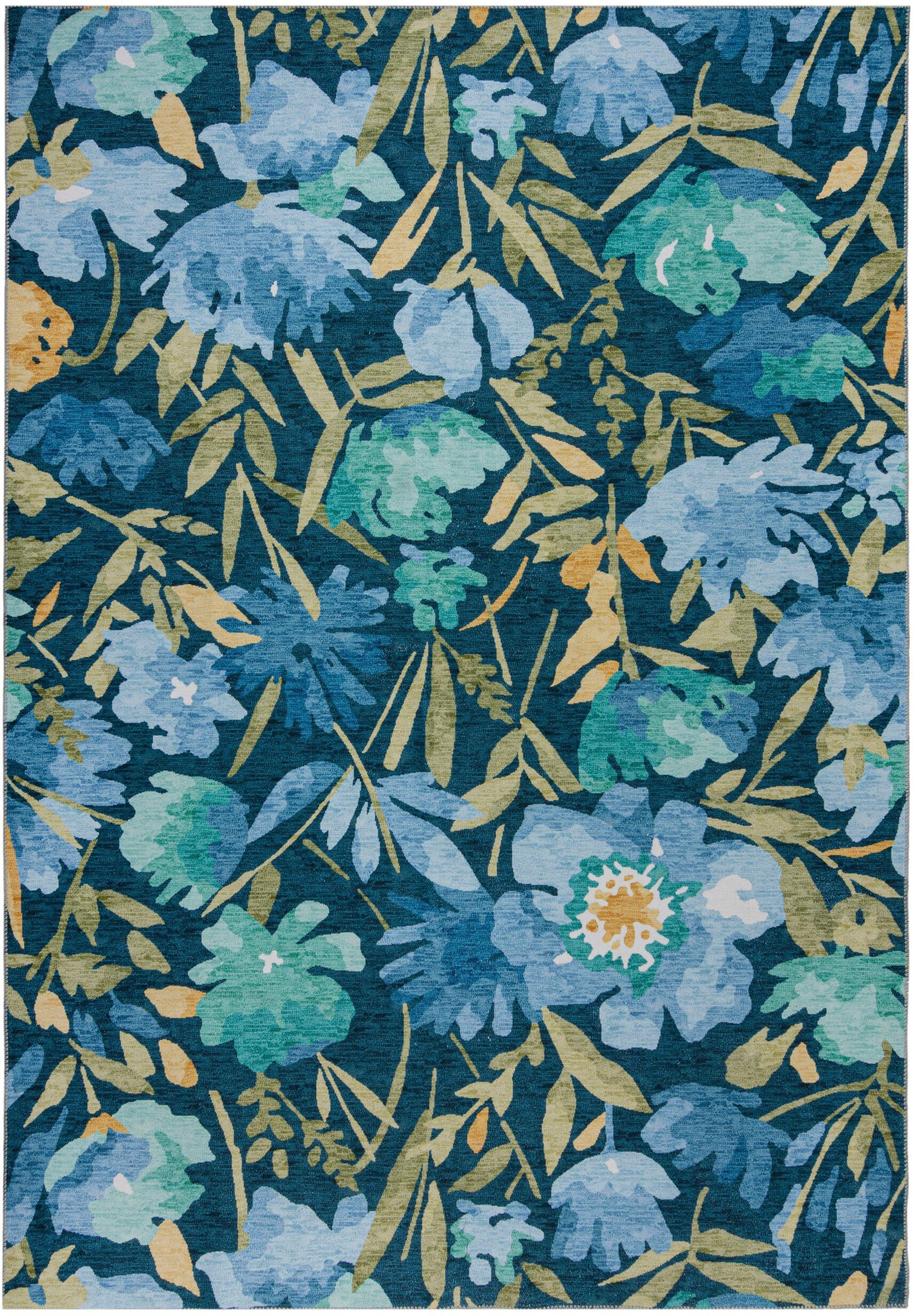 FLAIR Floral, RUGS, mm, 1 Teppich rechteckig, Alyssa waschbar Höhe: