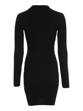 Tommy Jeans Strickkleid TJW COLLAR BADGE SWEATER DRESS mit V-Ausschnitt & Tommy Jeans Badge