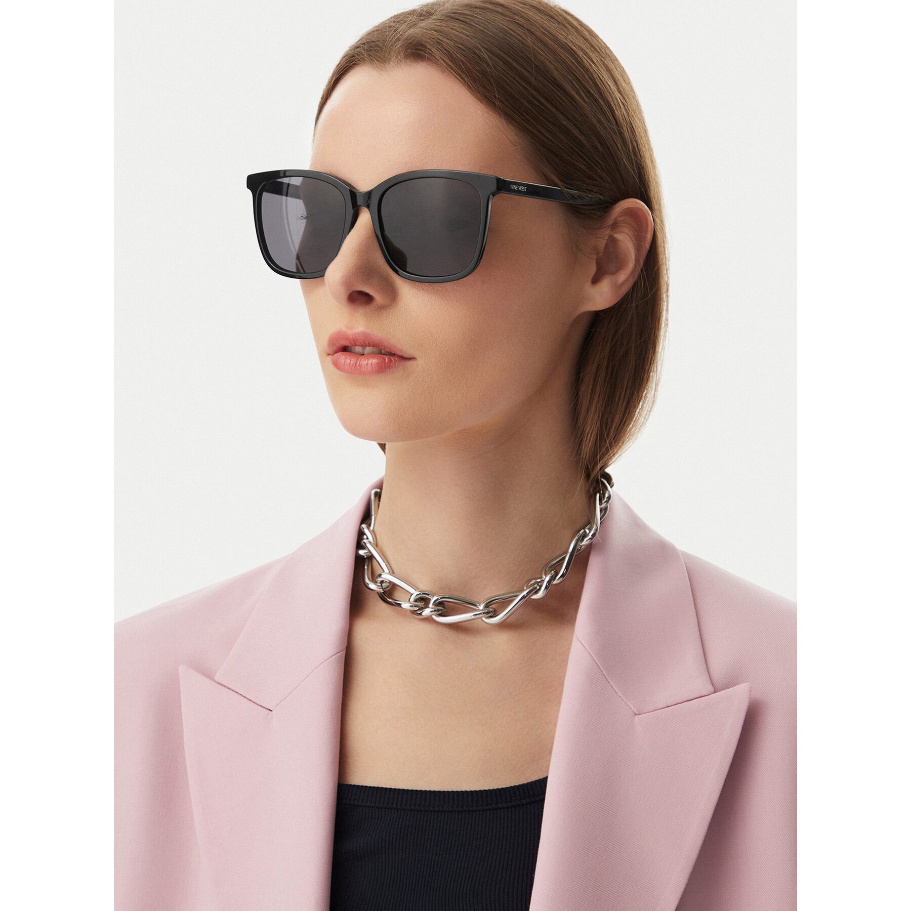 Nine West Sonnenbrille Nine West Damen-Sonnenbrille Schwarz