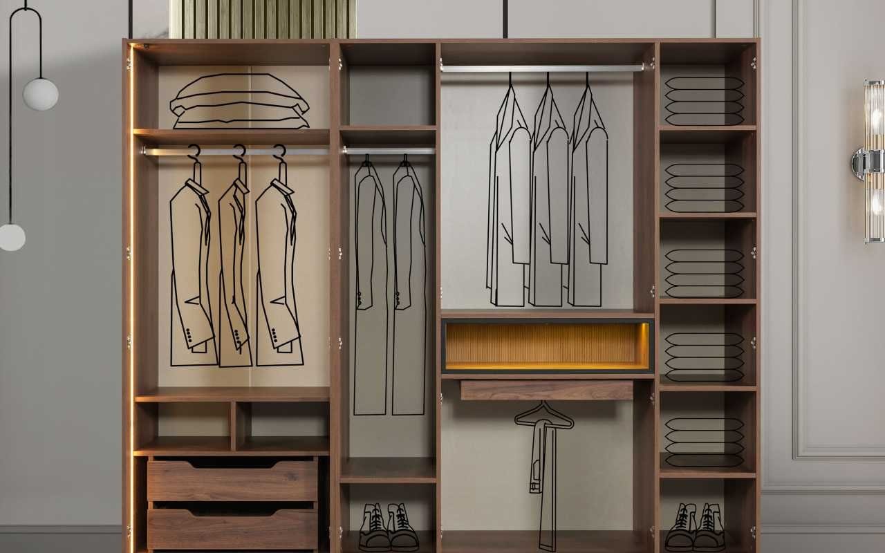JVmoebel Kleiderschrank Hochwertiger Kleiderschrank Exklusive Schlafzimmer günstig online kaufen