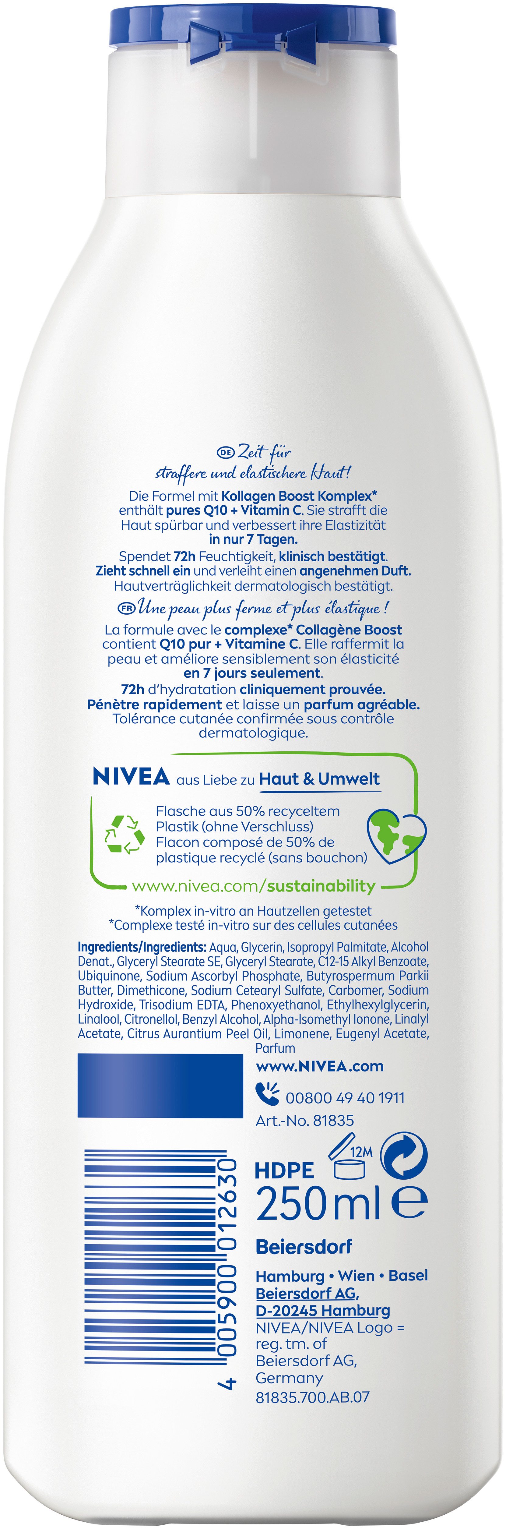 Nivea Duschpflege Creme Soft & almond oil Pflegedusche 6 x 500 ml, 6-tlg., Vitamin C, E und pflegenden Ölen