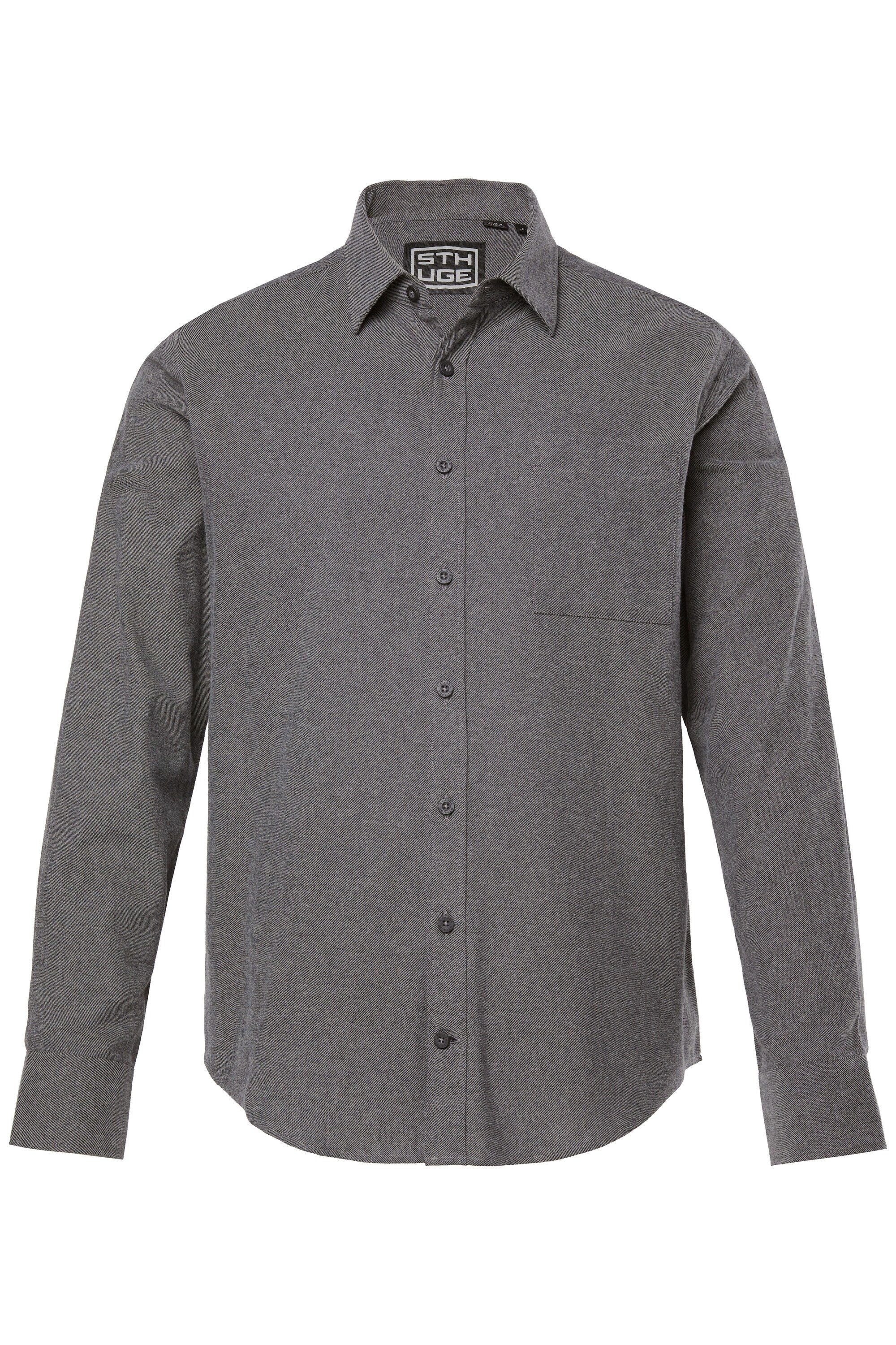 STHUGE Businesshemd Flanellhemd Langarm Modern Fit
