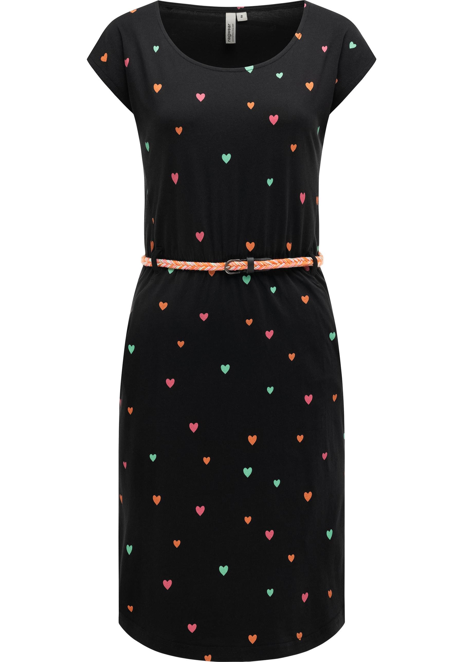 Ragwear Shirtkleid Lilithe Hearts YOUMODO Sommerkleid mit Herzchen-Print un günstig online kaufen