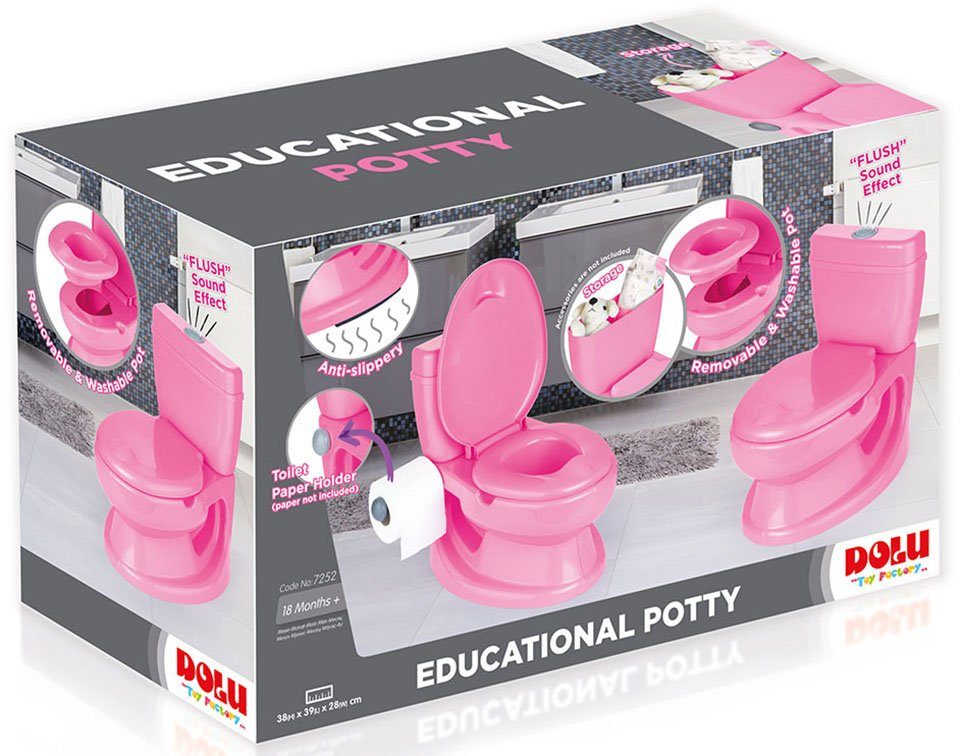 BabyGo Toilettentrainer Potty, pink, Töpfchen pädagogoisches Baby